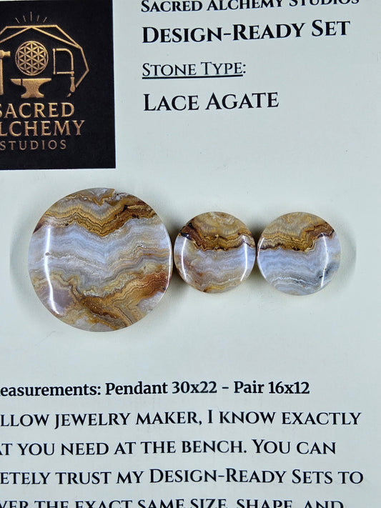 Circle Shape - Lace Agate - Design-Ready Set by Sacred Alchemy Studios