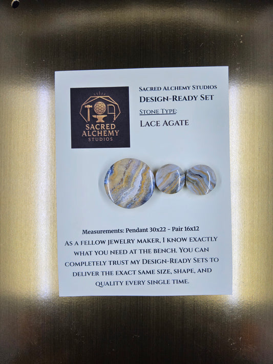 Circle Shape - Lace Agate - Design-Ready Set by Sacred Alchemy Studios