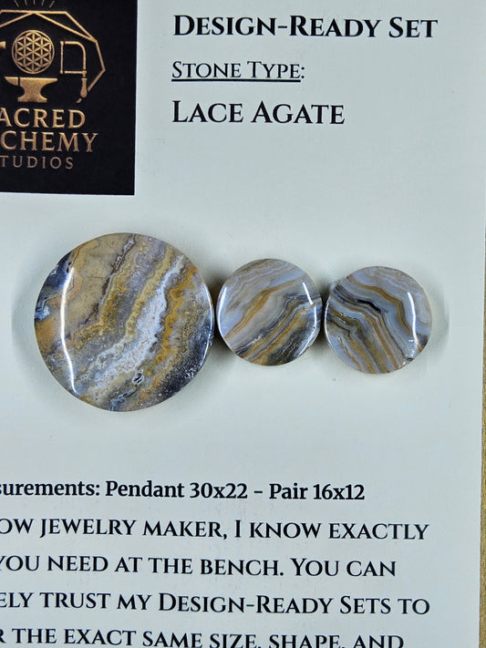 Circle Shape - Lace Agate - Design-Ready Set by Sacred Alchemy Studios