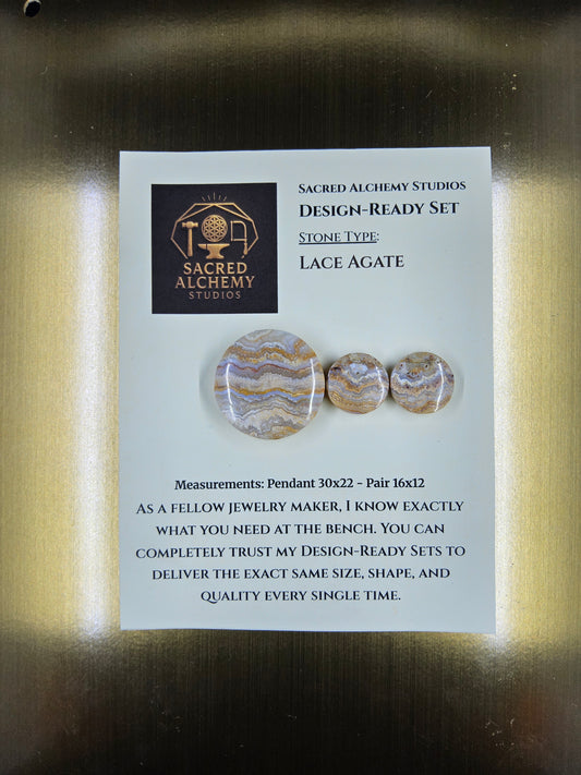 Circle Shape - Lace Agate - Design-Ready Set by Sacred Alchemy Studios