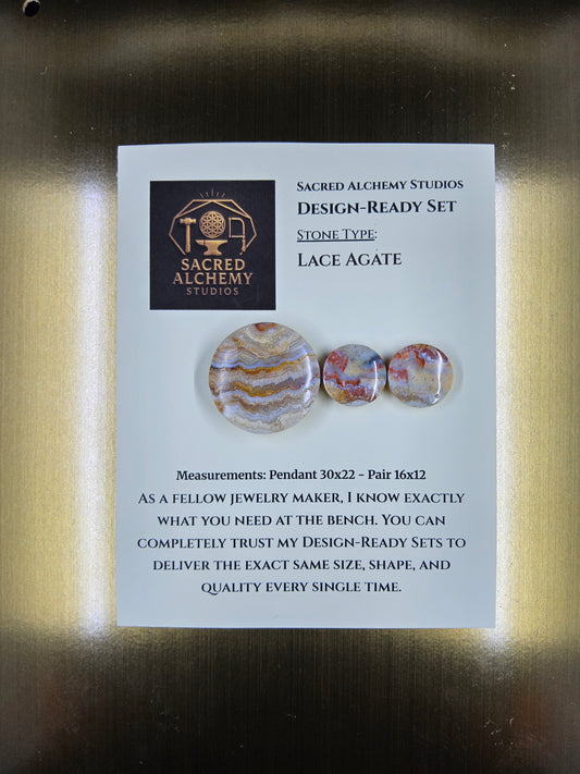 Circle Shape - Lace Agate - Design-Ready Set by Sacred Alchemy Studios