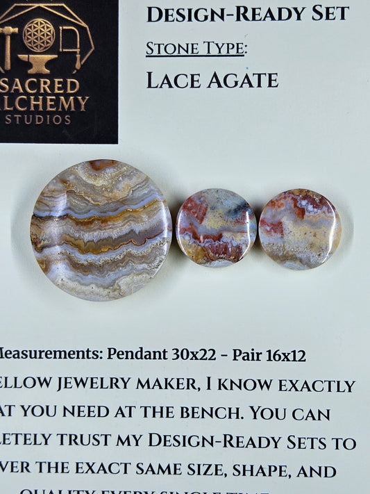 Circle Shape - Lace Agate - Design-Ready Set by Sacred Alchemy Studios