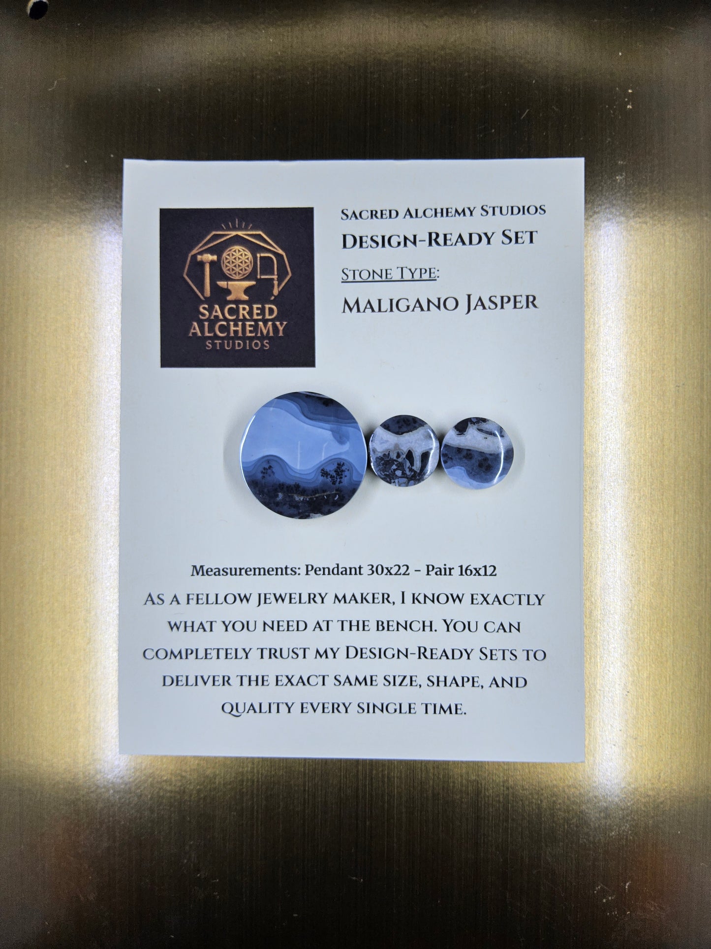 Circle Shape - Maligano Jasper - Design-Ready Set by Sacred Alchemy Studios