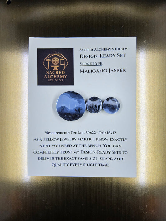 Circle Shape - Maligano Jasper - Design-Ready Set by Sacred Alchemy Studios