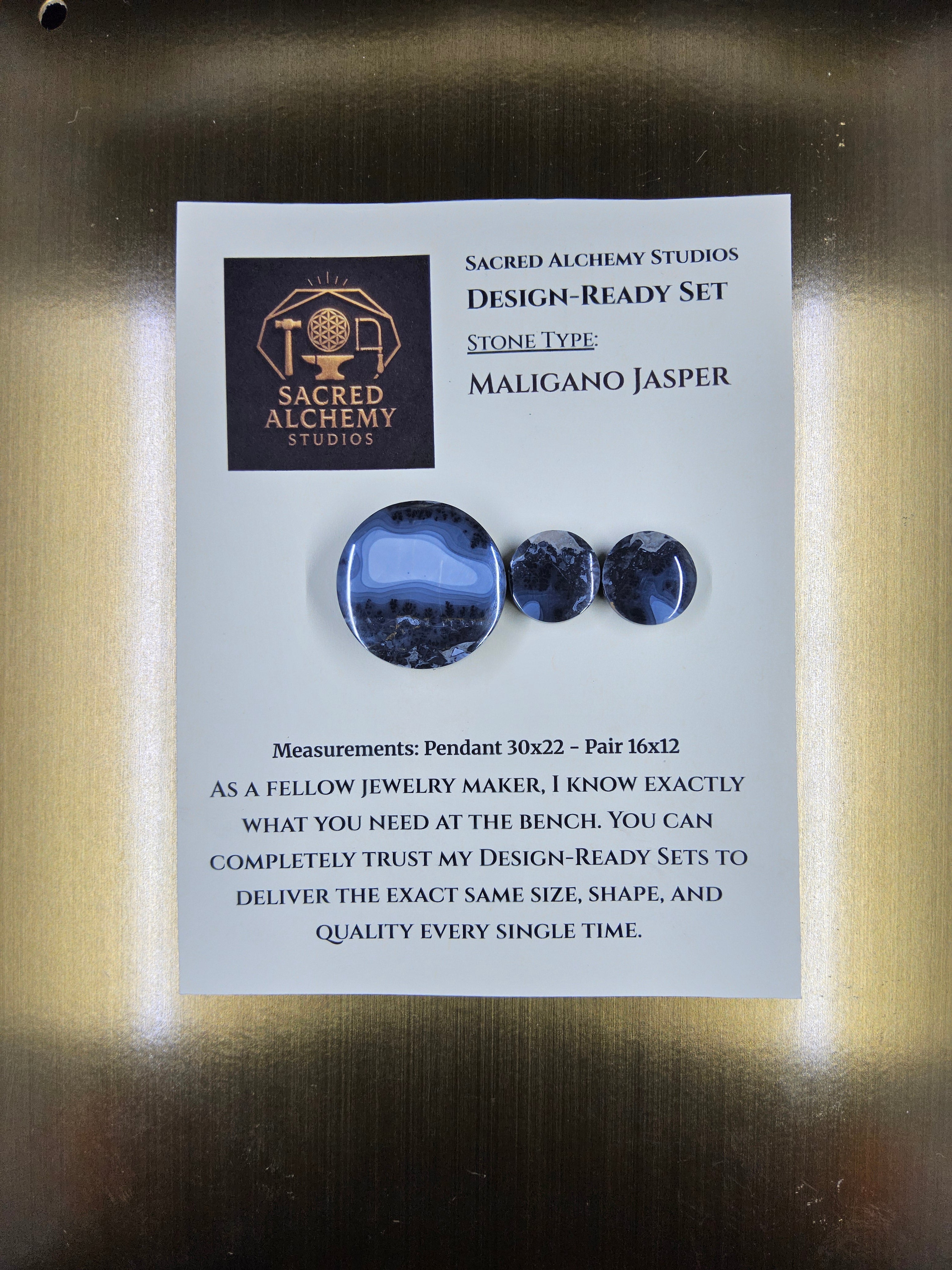 Circle Shape - Maligano Jasper - Design-Ready Set by Sacred Alchemy Studios