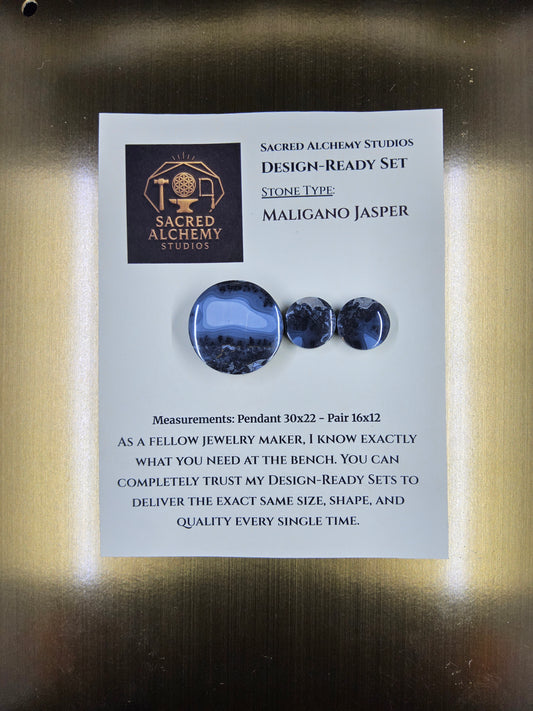 Circle Shape - Maligano Jasper - Design-Ready Set by Sacred Alchemy Studios