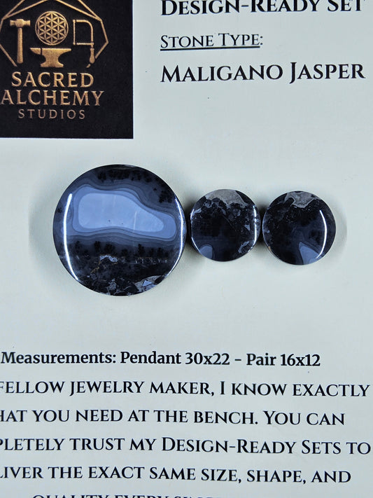 Circle Shape - Maligano Jasper - Design-Ready Set by Sacred Alchemy Studios