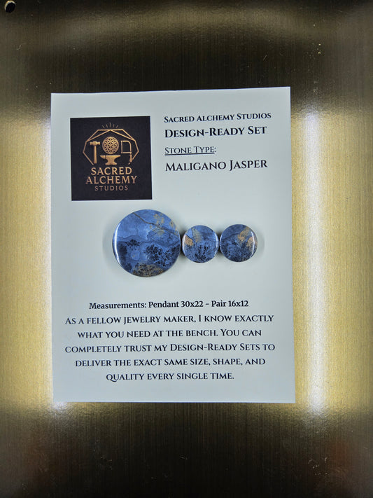Circle Shape - Maligano Jasper - Design-Ready Set by Sacred Alchemy Studios