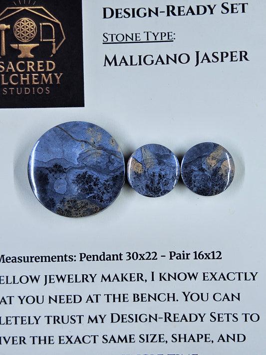 Circle Shape - Maligano Jasper - Design-Ready Set by Sacred Alchemy Studios