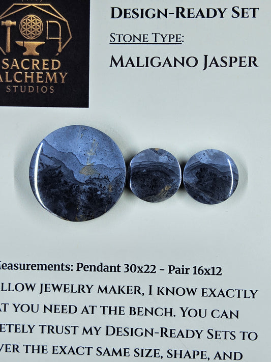 Circle Shape - Maligano Jasper - Design-Ready Set by Sacred Alchemy Studios