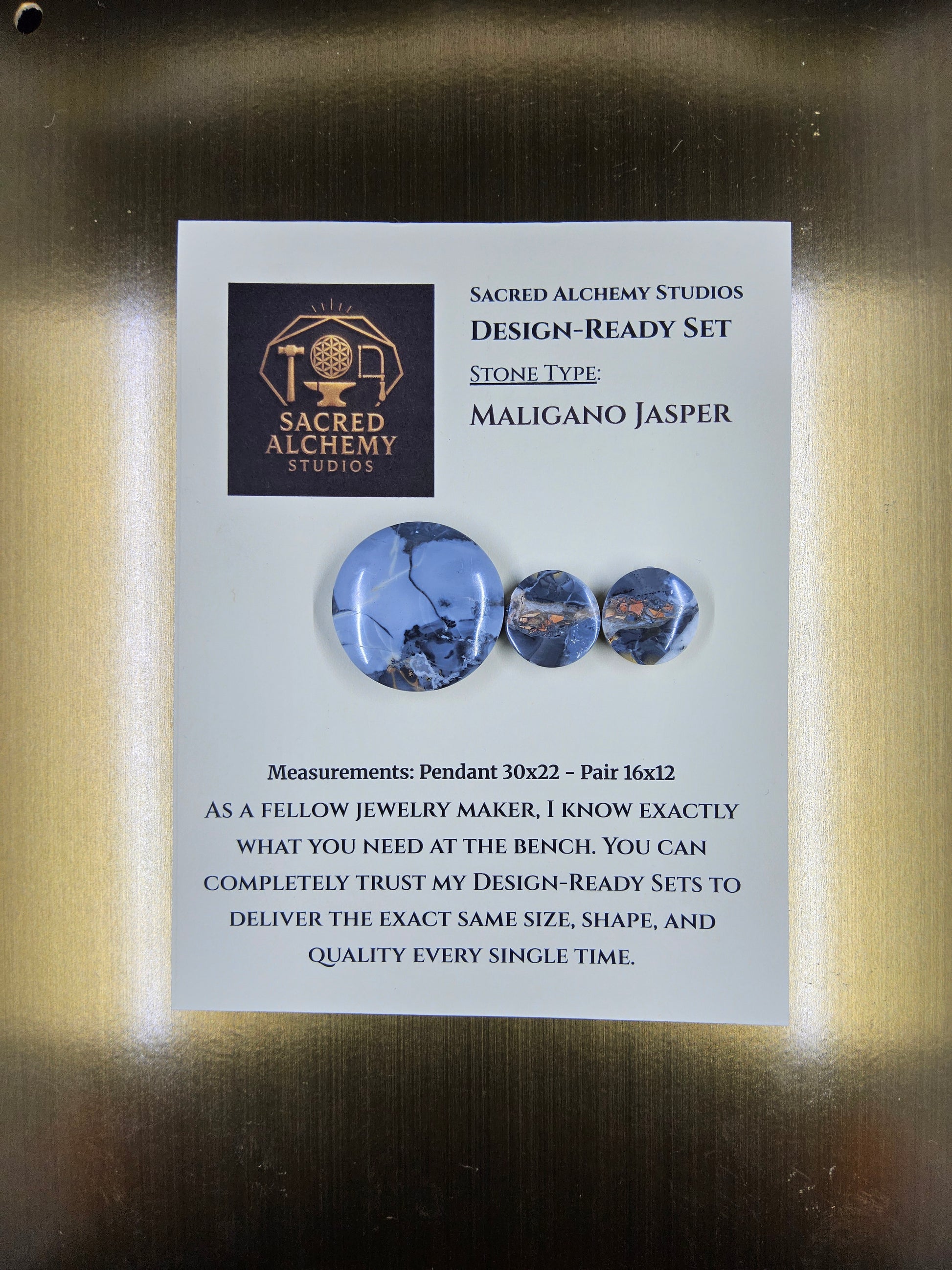 Circle Shape - Maligano Jasper - Design-Ready Set by Sacred Alchemy Studios