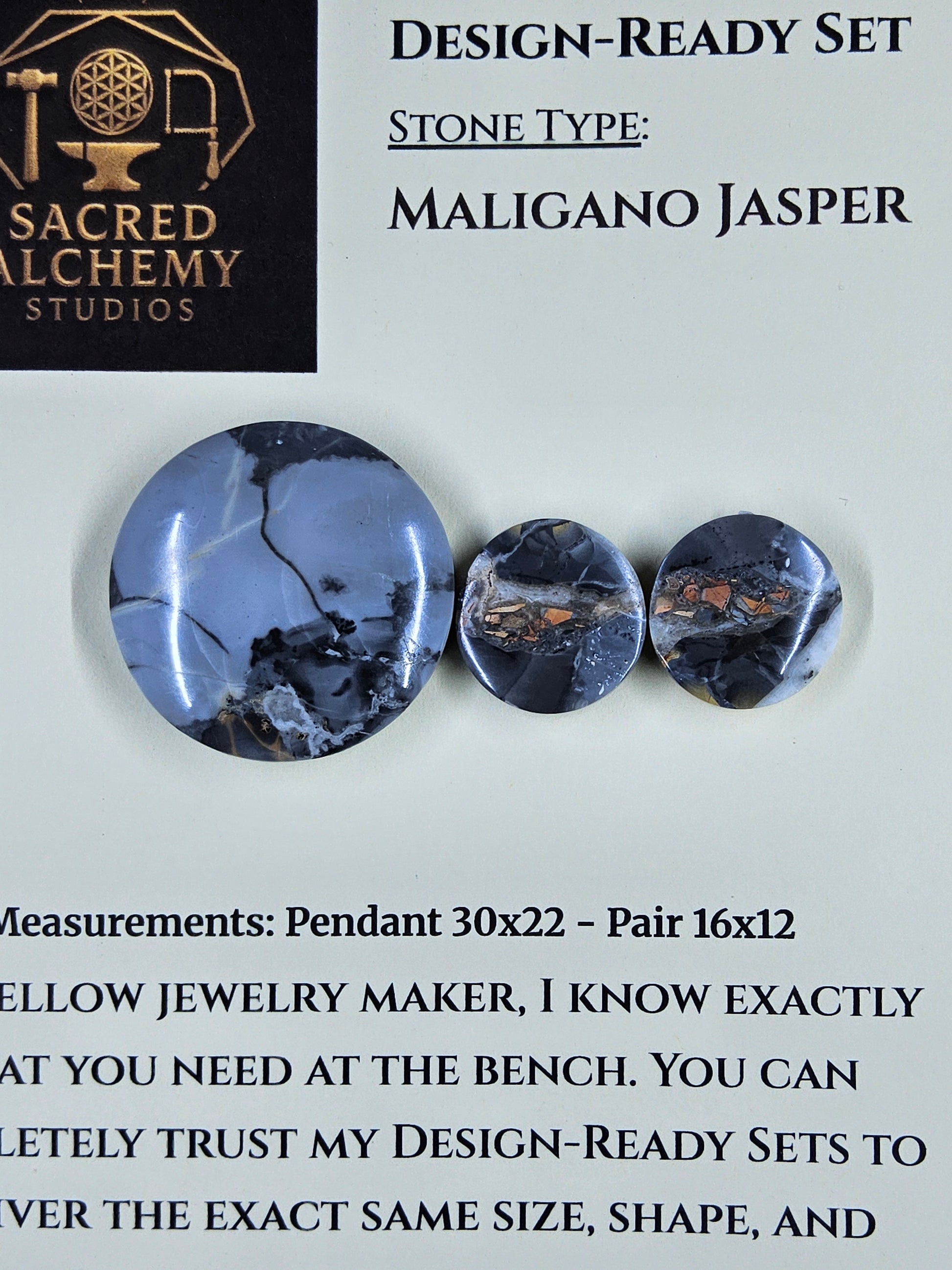 Circle Shape - Maligano Jasper - Design-Ready Set by Sacred Alchemy Studios