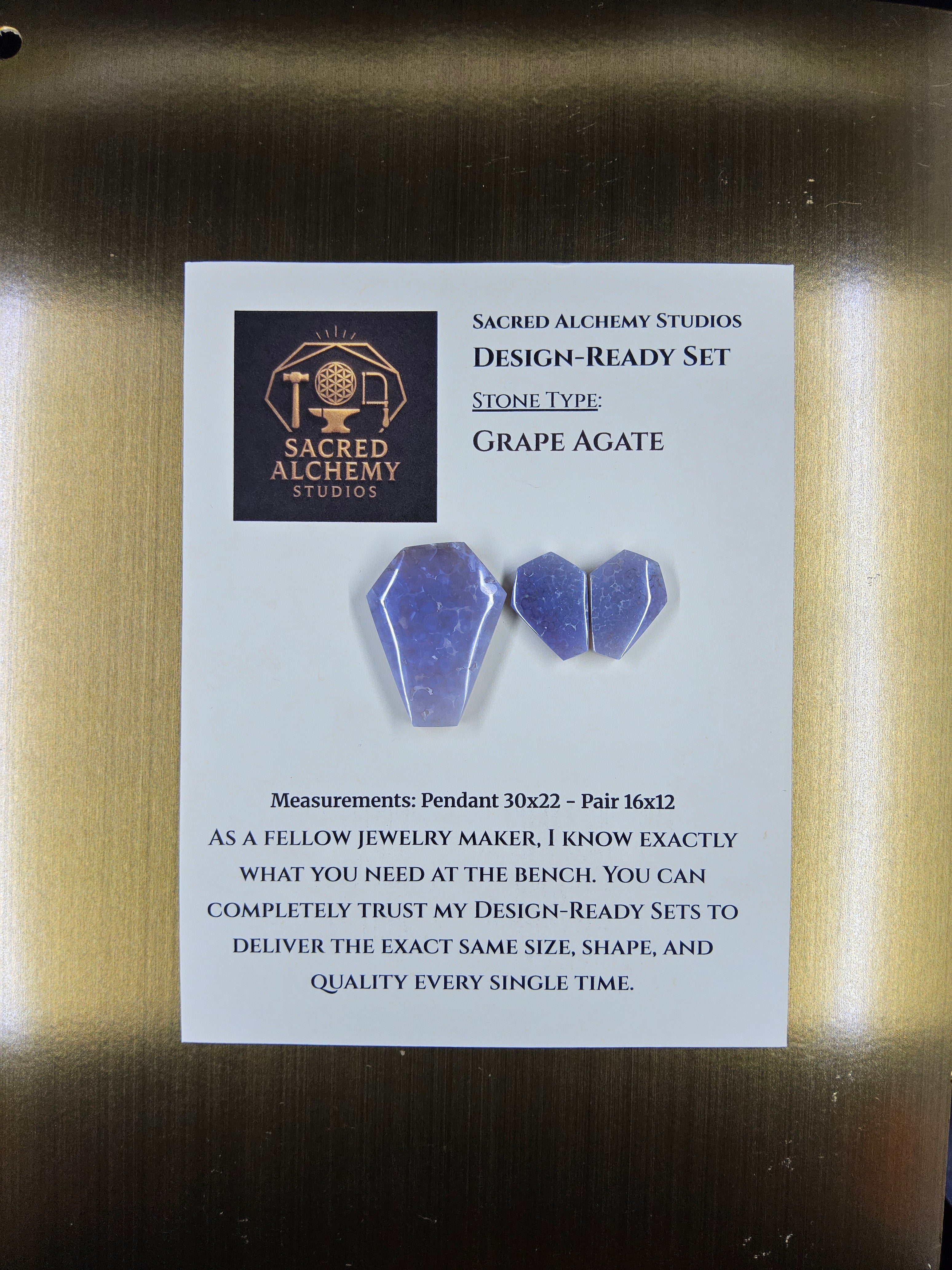 Coffin Shape - Grape Agate - Design-Ready by Sacred Alchemy Studios