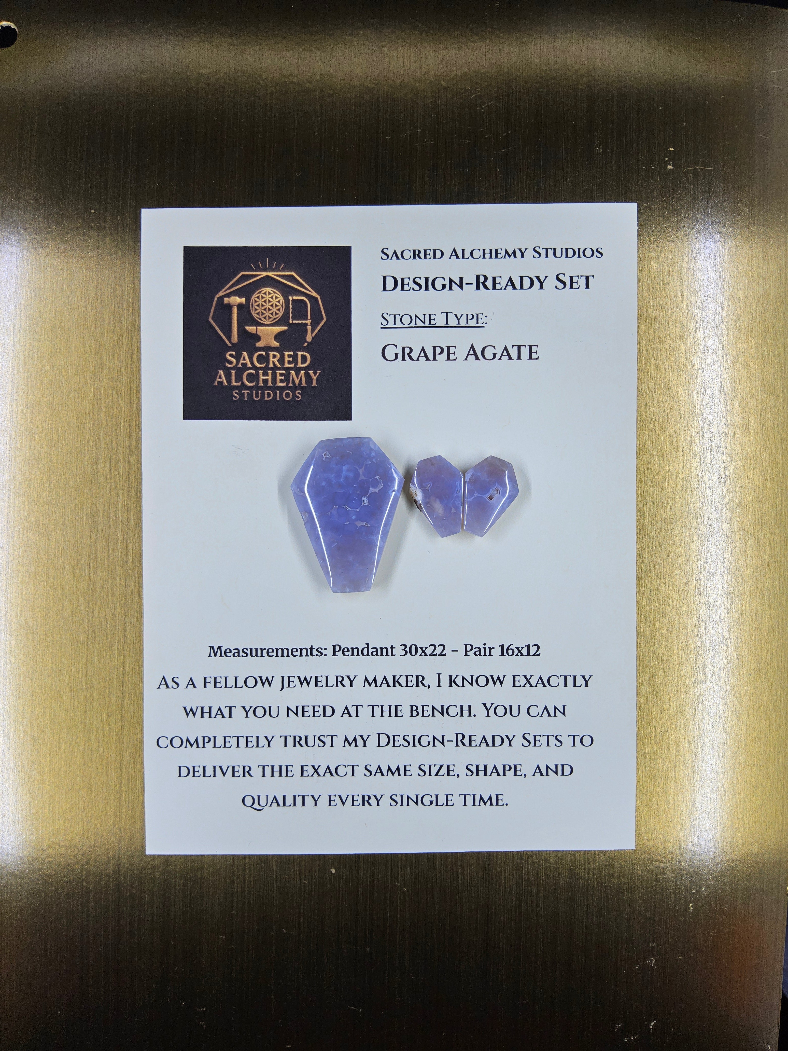 Coffin Shape - Grape Agate - Design-Ready by Sacred Alchemy Studios