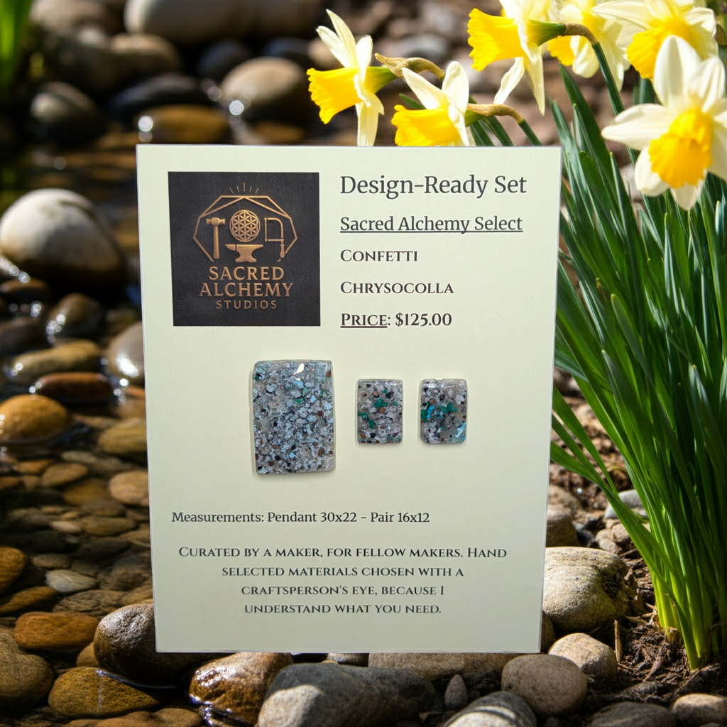 Rectangle Shape - Confetti Chrysocolla - Sacred Alchemy Select - Design-Ready Set by Sacred Alchemy Studios