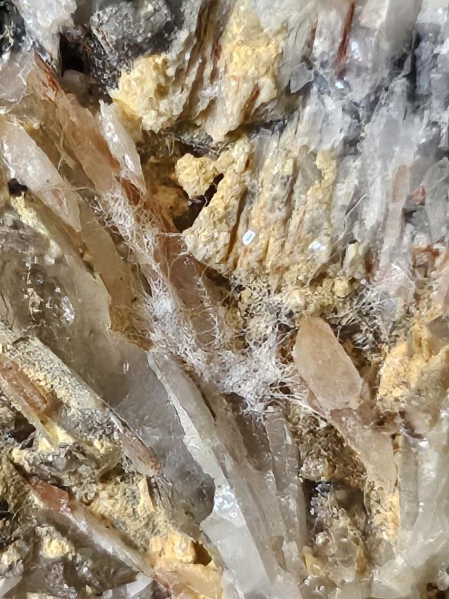 Barite & Cerussite on Galena – Morocco - Mibladen Mine