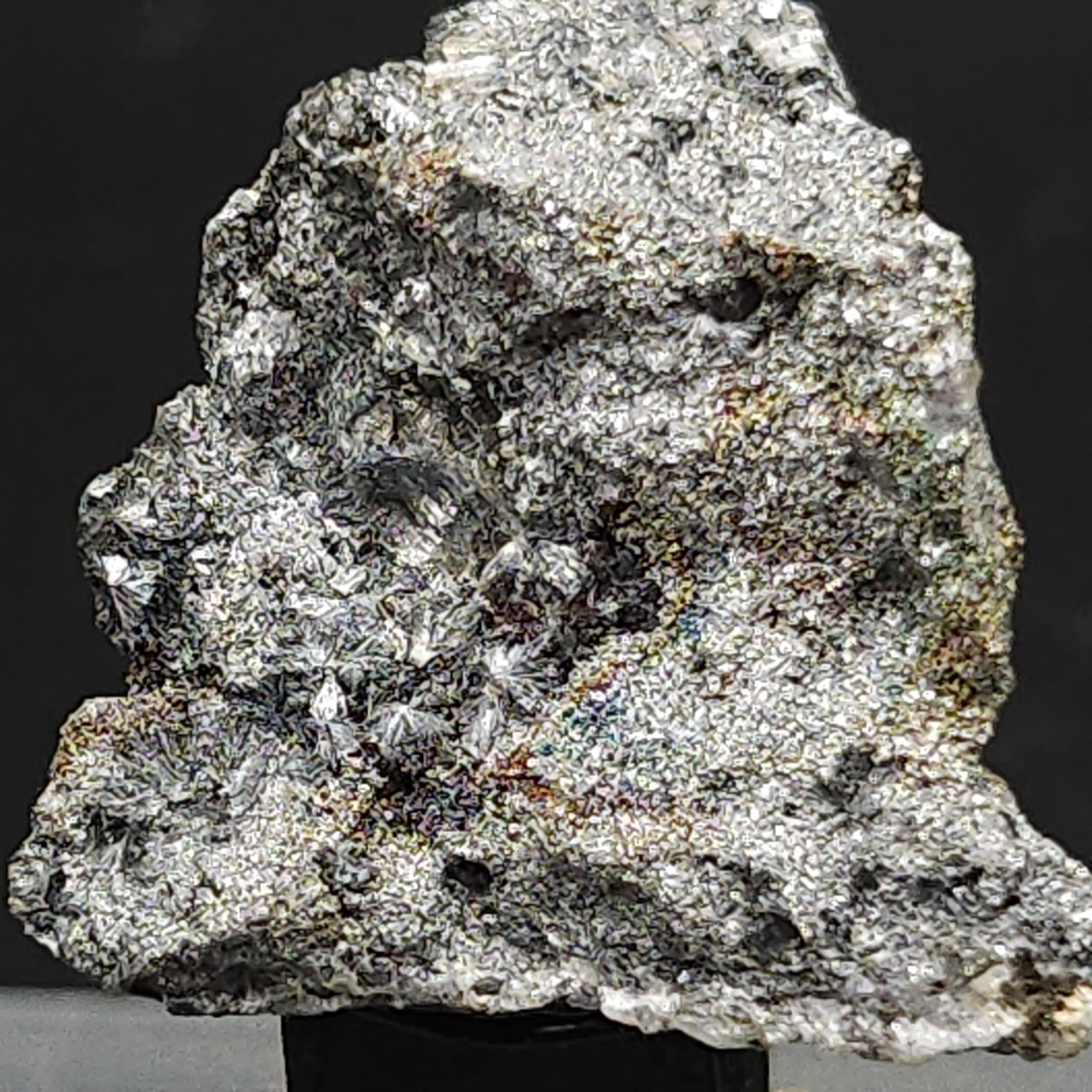 Pyrite with Micro Quartz Fibers – La-Nicollière Mine, Quebec
