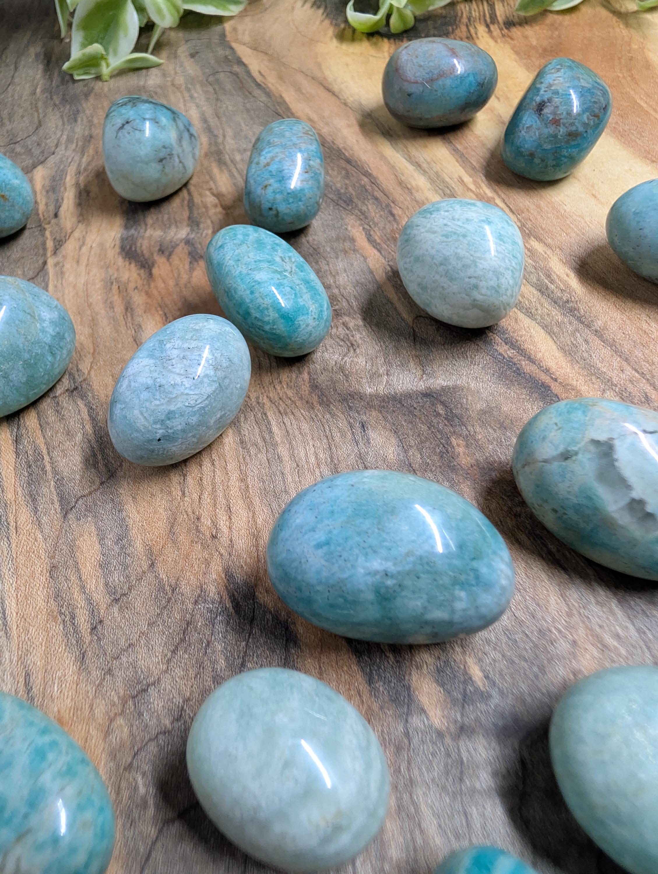 Amazonite – Mined in Colorado – Tumble Stones – Small Size - 100g by Sacred Alchemy Studios