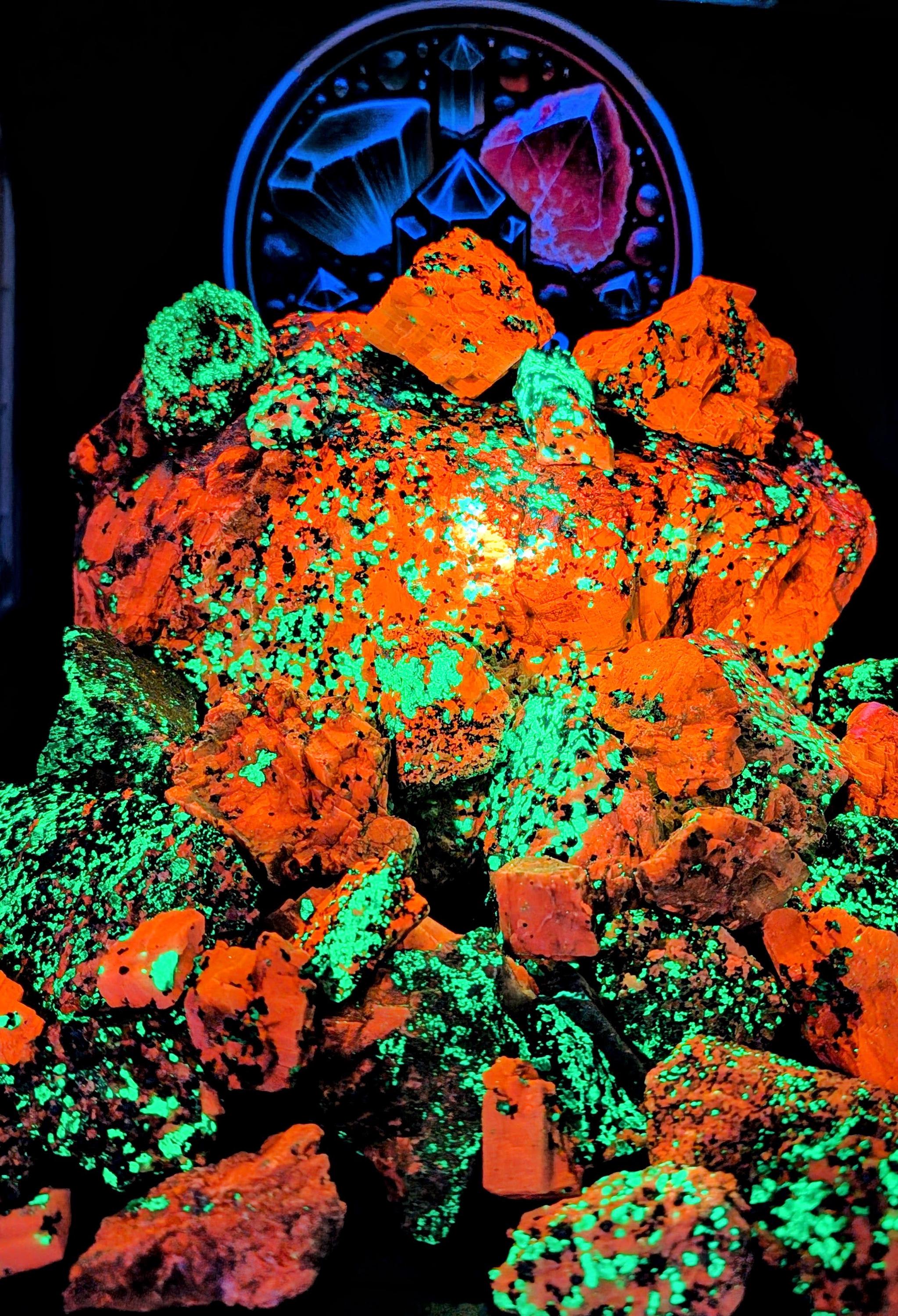 Franklin, NJ - Willemite, Calcite, and more - 450 grams - Fluorescent Mineral Mix by Sacred Alchemy Studios