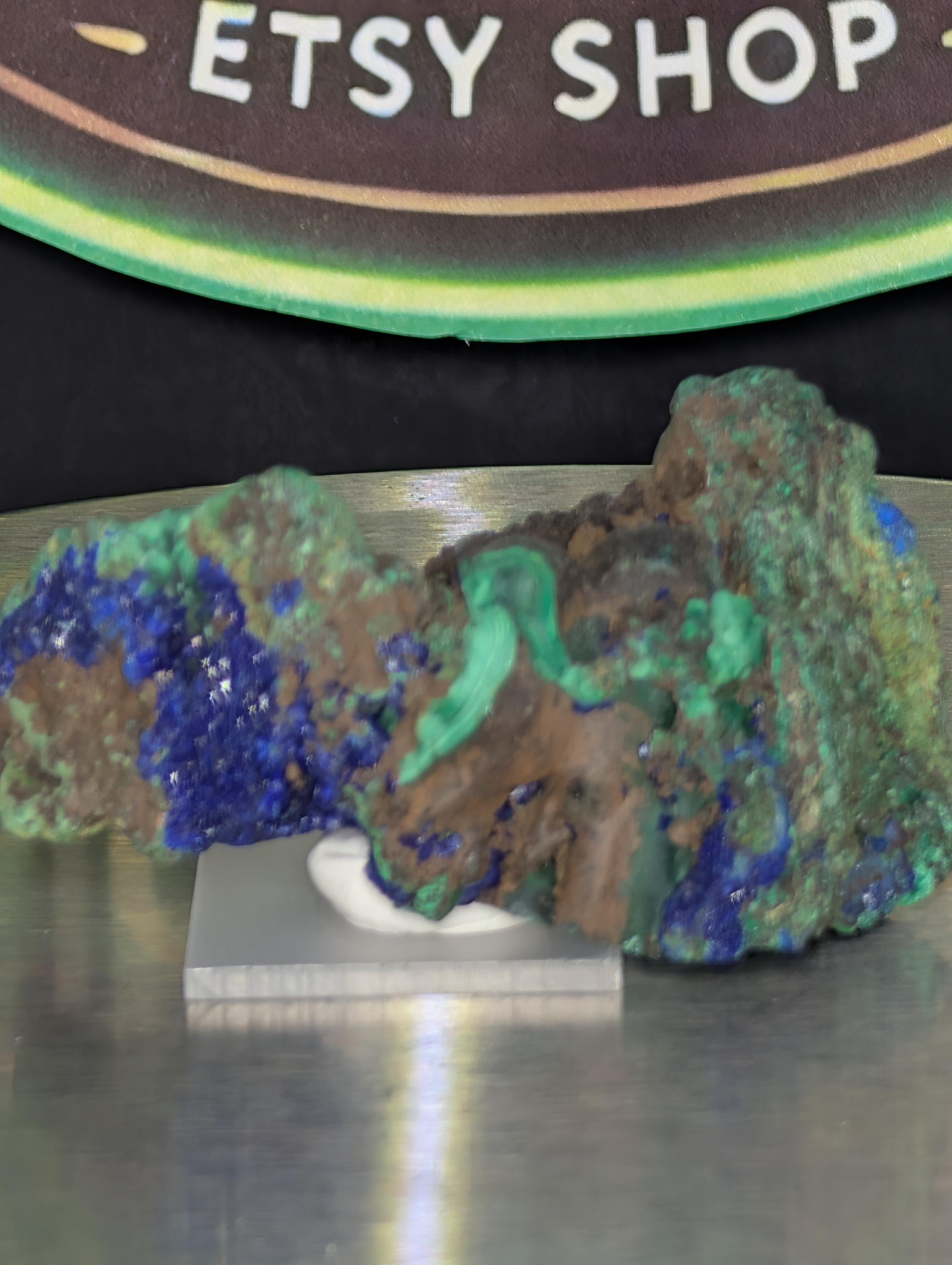Azurite and Malachite – Morenci Mine, Greenlee County, Arizona by Sacred Alchemy Studios
