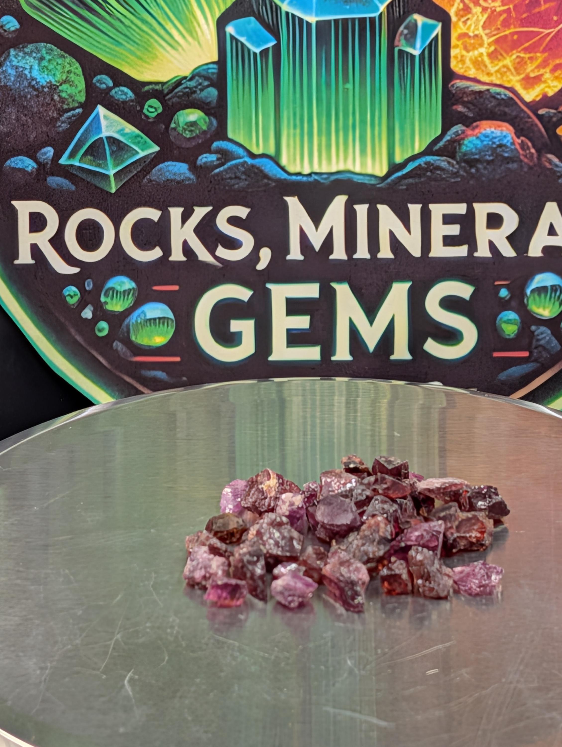 Rhodolite Garnet – 1 oz Natural Stones from Tanzania by Sacred Alchemy Studios