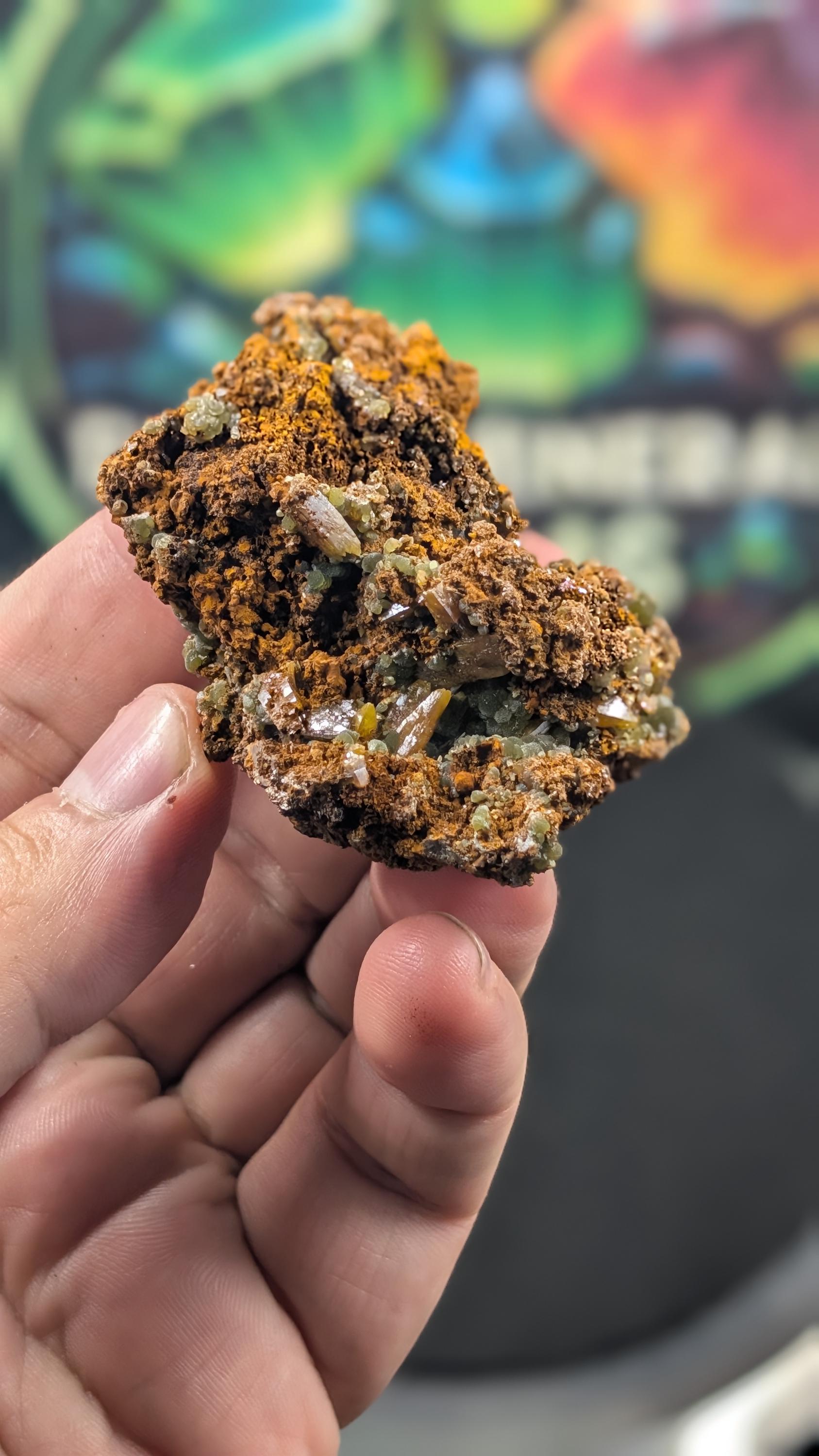 Wulfenite - Durango, Mexico – Ojuela Mine, Mapimí – Vintage Collection Piece - Rare UV Wulfenite by Sacred Alchemy Studios