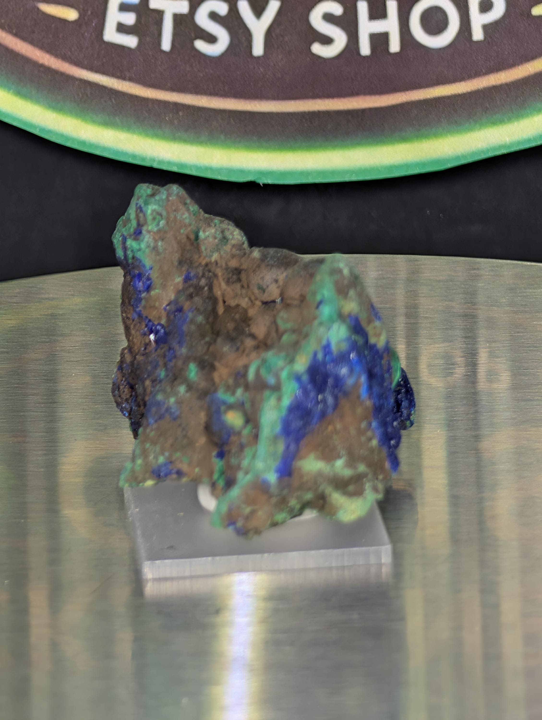 Azurite and Malachite – Morenci Mine, Greenlee County, Arizona by Sacred Alchemy Studios