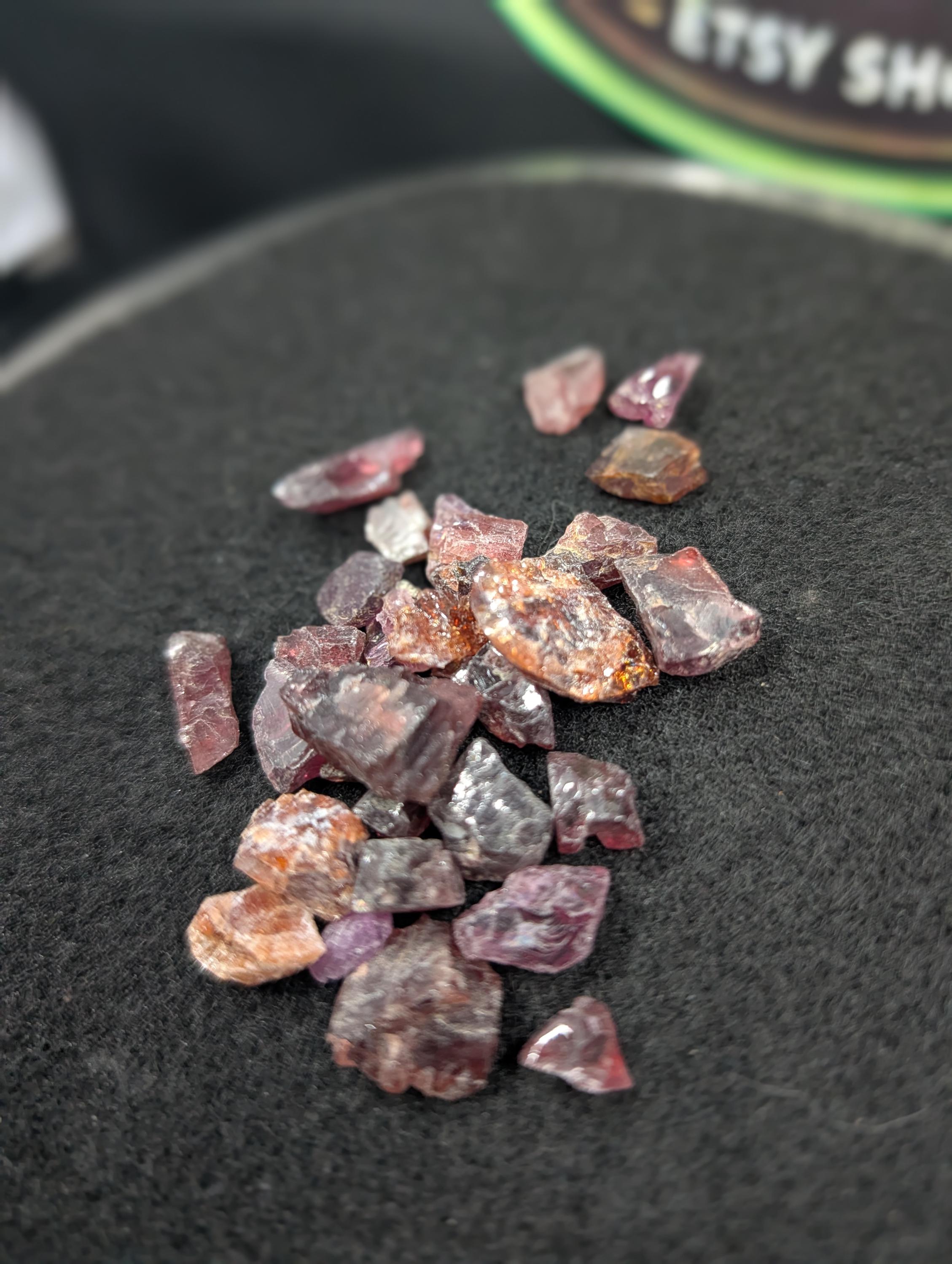 Rhodolite Garnet – 1 oz Natural Stones from Tanzania by Sacred Alchemy Studios