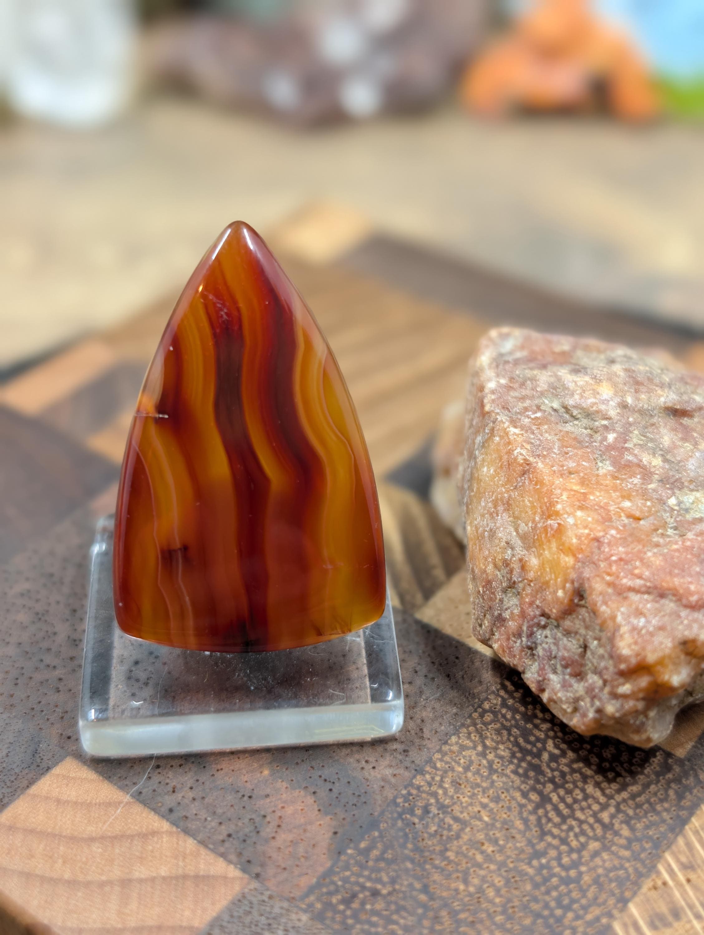 Carnelian -  Morocco  - 1 pc Cabochon