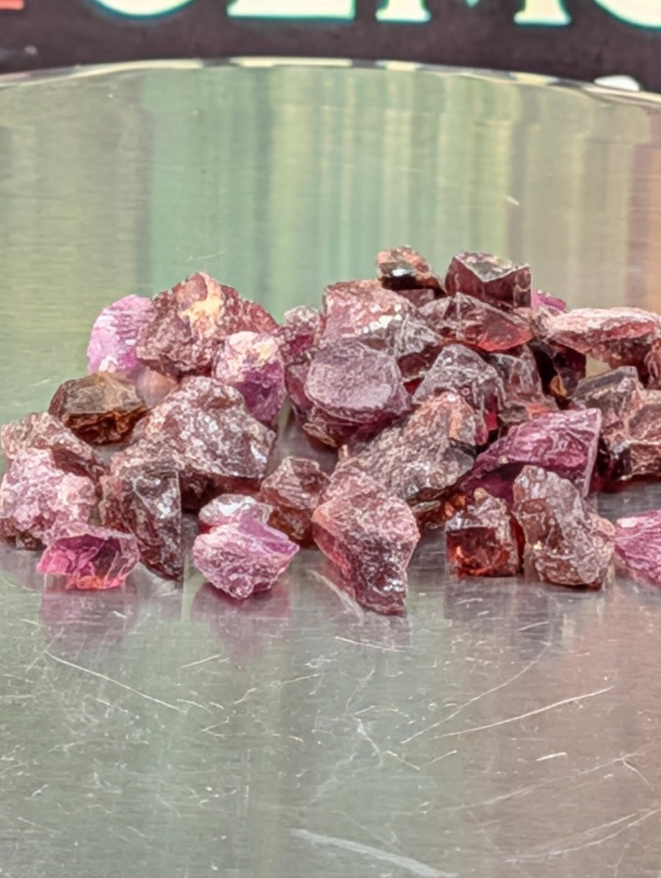 Rhodolite Garnet – 1 oz Natural Stones from Tanzania by Sacred Alchemy Studios