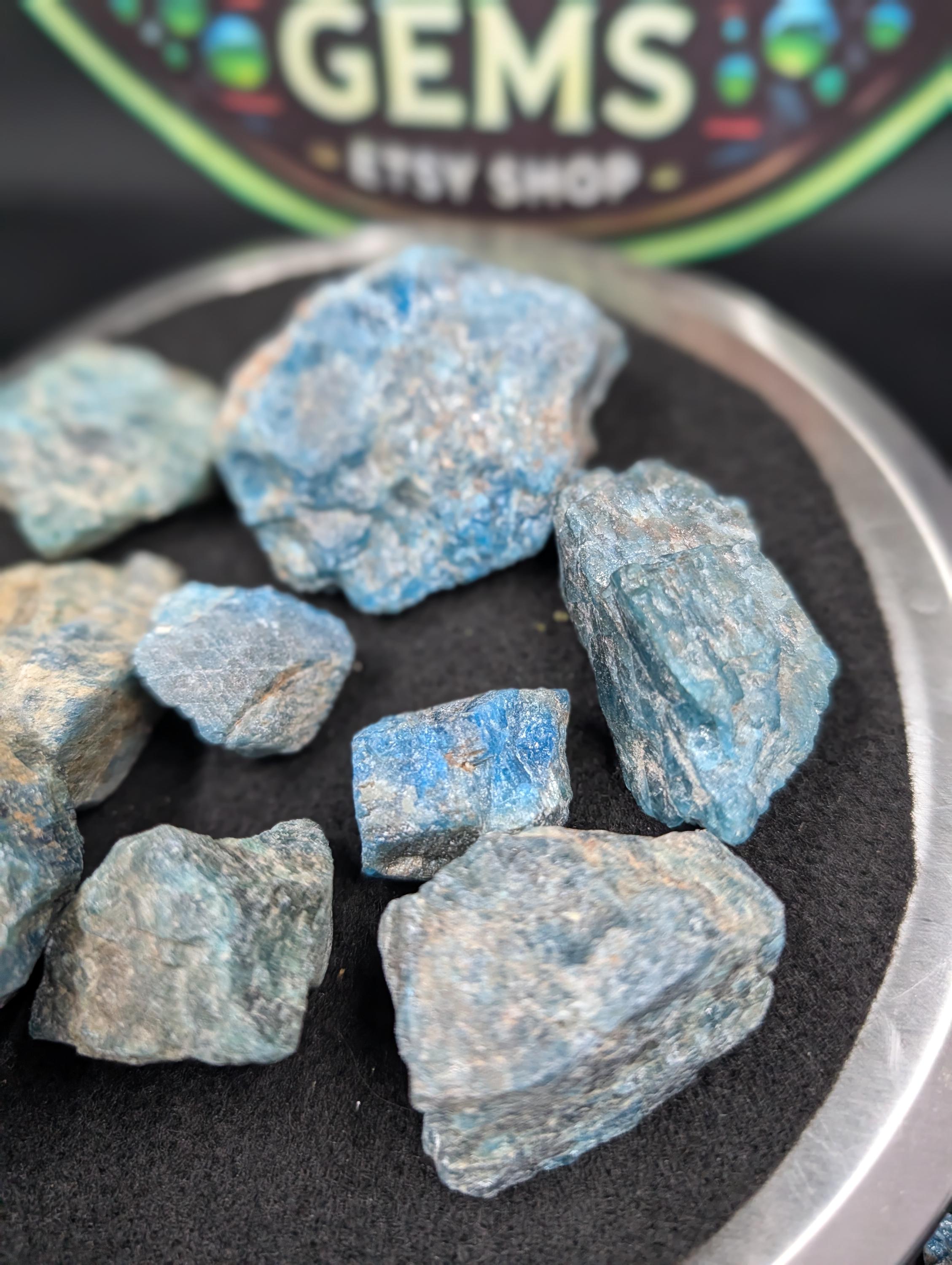 Blue Apatite – Brazil - 5 per 250g by Sacred Alchemy Studios