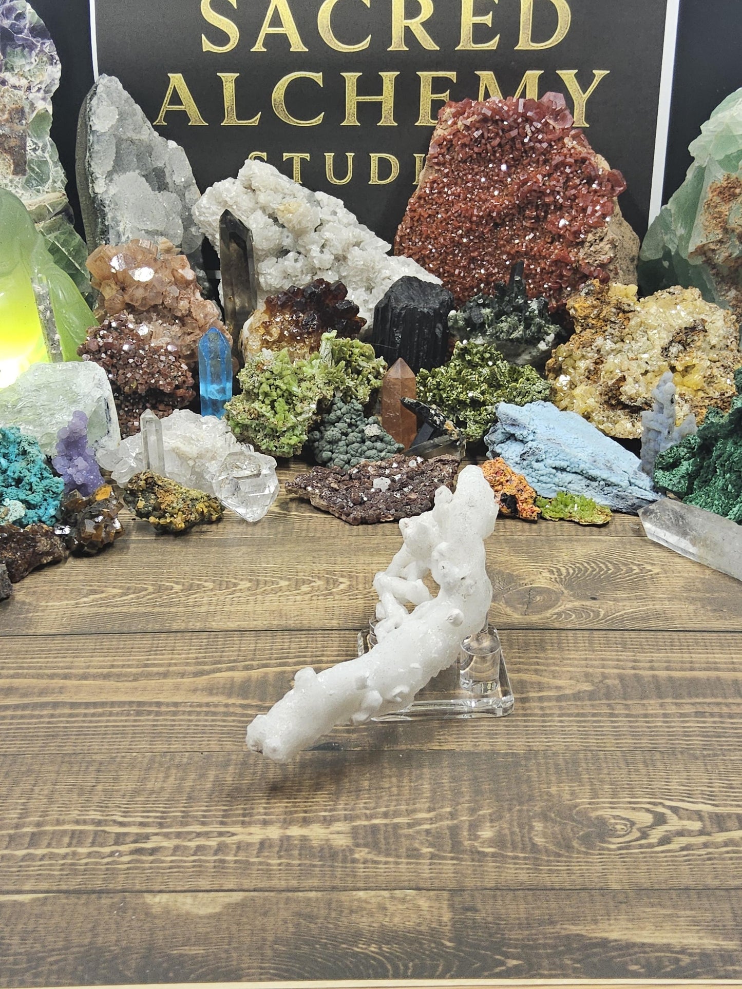 Aragonite - Mined in Chihuahua, Mexico - Natural Cave Formation - Coral-Like Specimen by Sacred Alchemy Studios