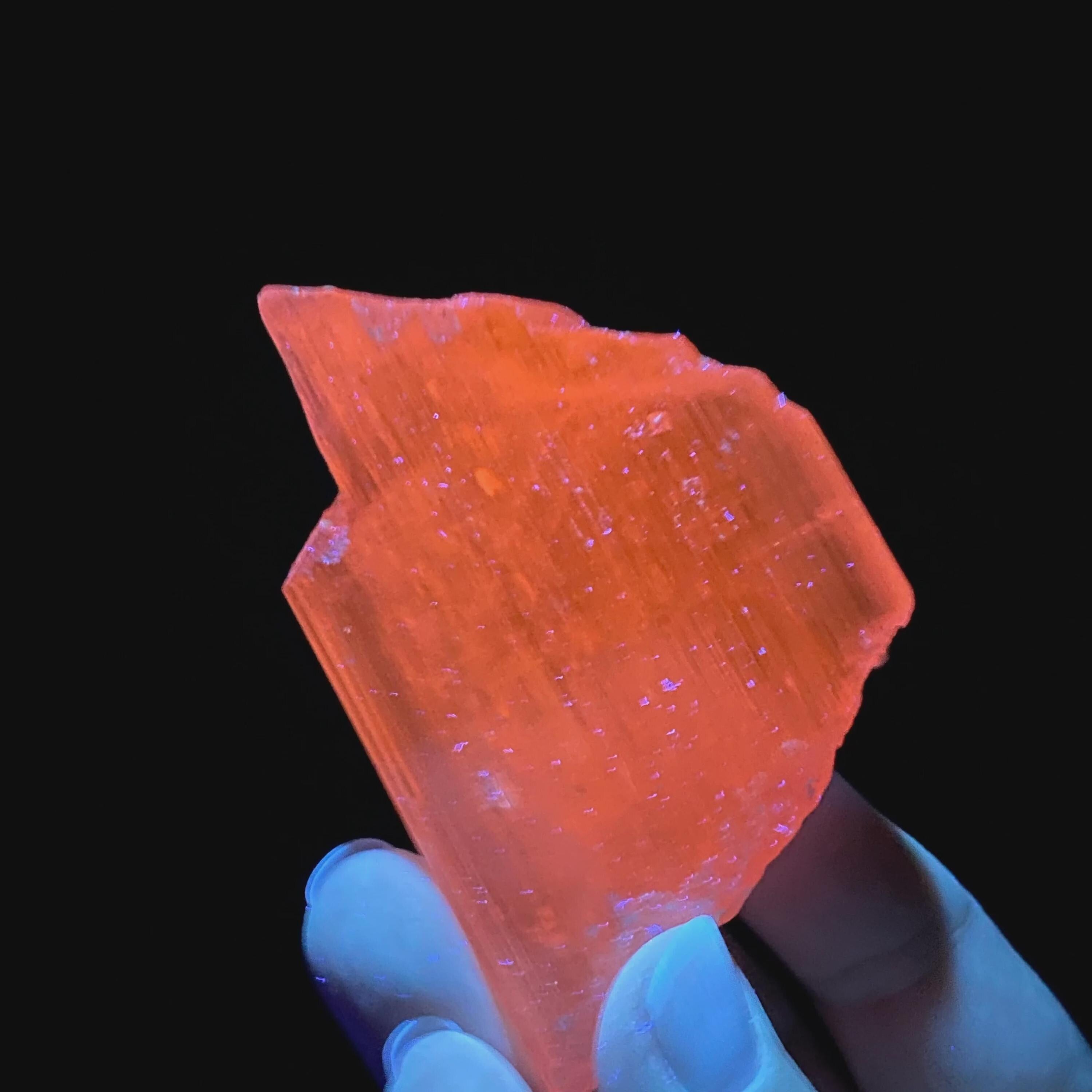 Kunzite - Nigeria - UV Orange LW - 200 grams by Sacred Alchemy Studios