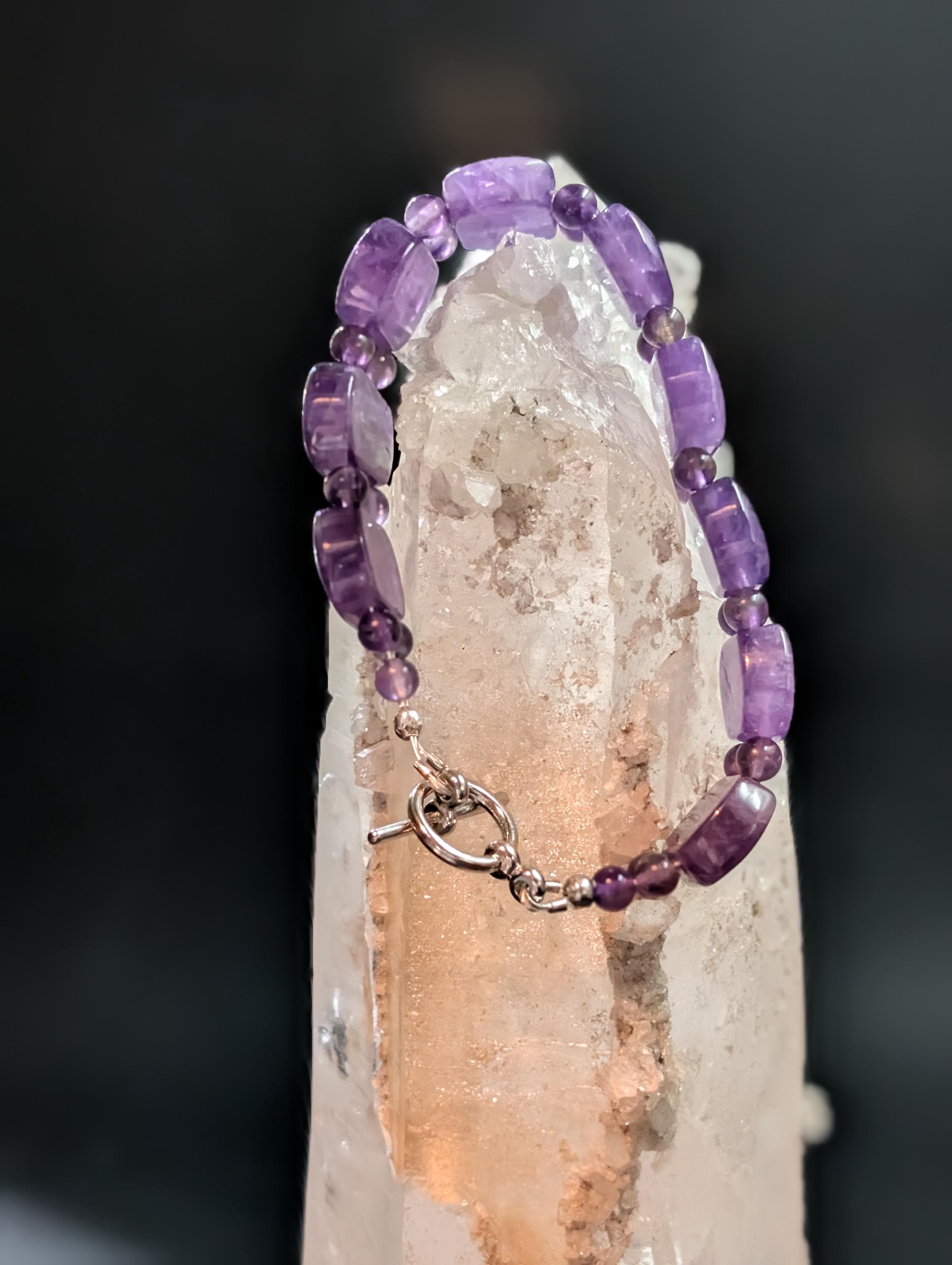 Amethyst - Rwandan Amethyst - Bracelet by Sacred Alchemy Studios