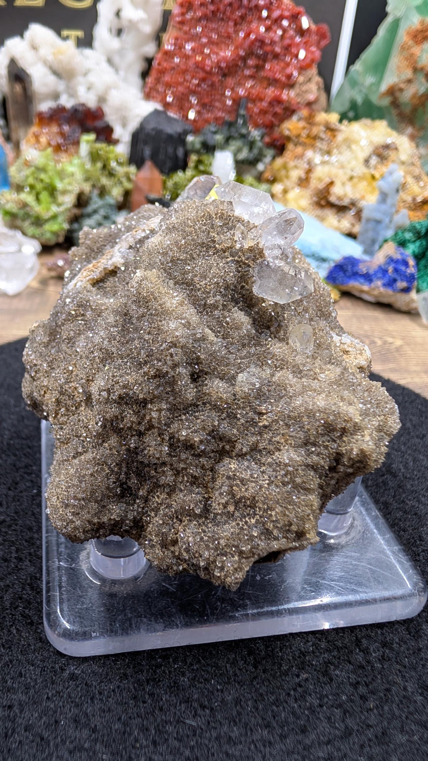 Quartz - Herkimer Diamond - Herkimer County, New York - 139 grams - Multiple Double Terminated Crystals on Druzy Matrix