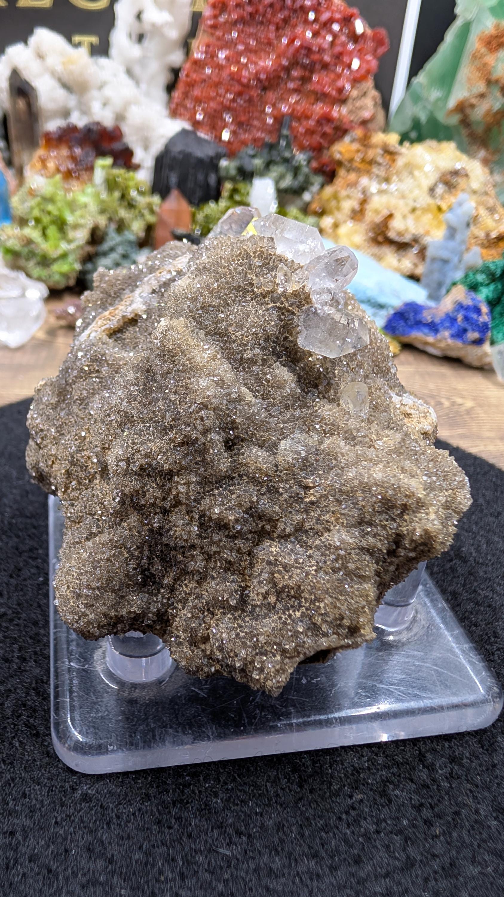 Quartz - Herkimer Diamond - Herkimer County, New York - 139 grams - Multiple Double Terminated Crystals on Druzy Matrix by Sacred Alchemy Studios