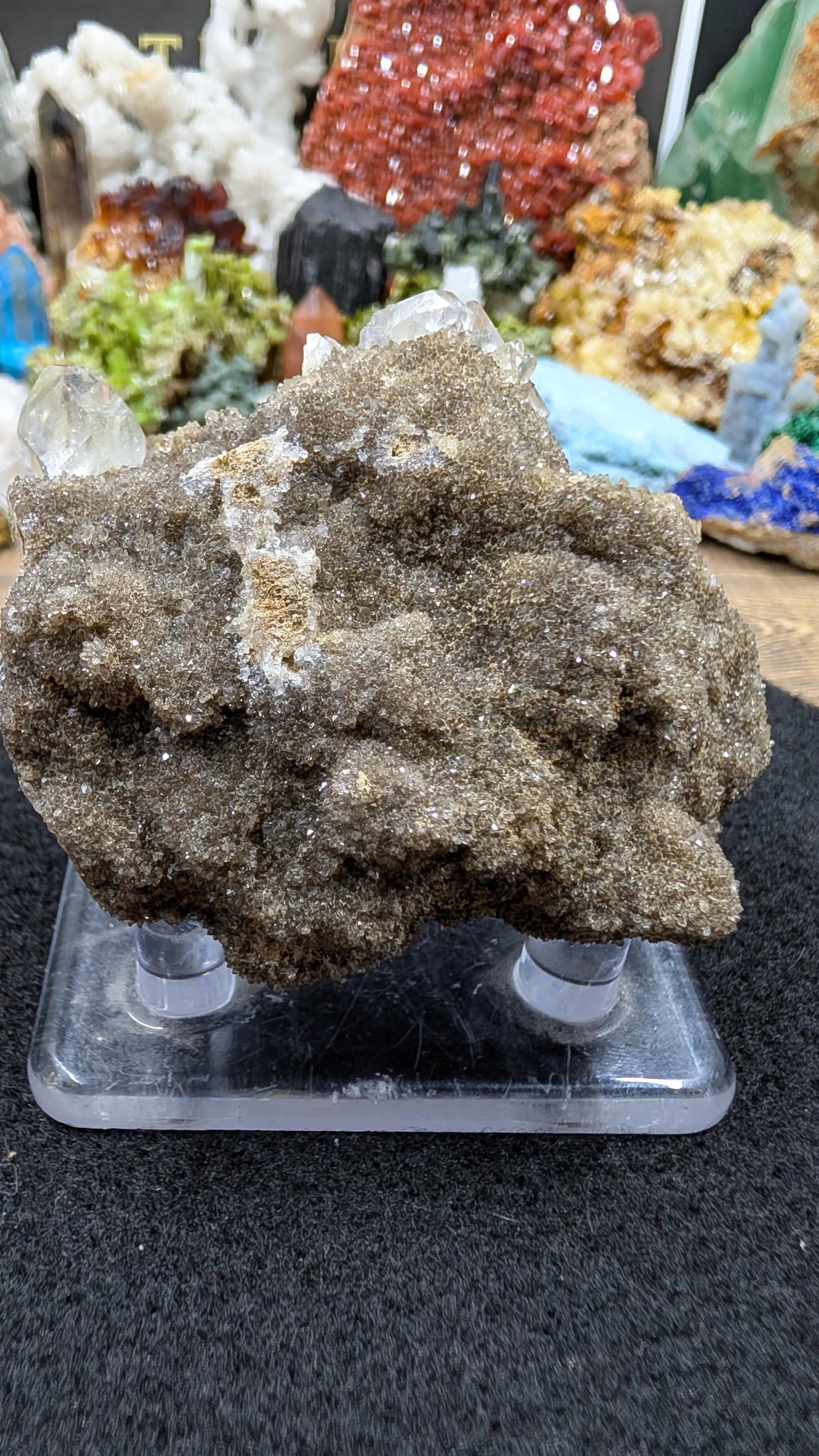 Quartz - Herkimer Diamond - Herkimer County, New York - 139 grams - Multiple Double Terminated Crystals on Druzy Matrix