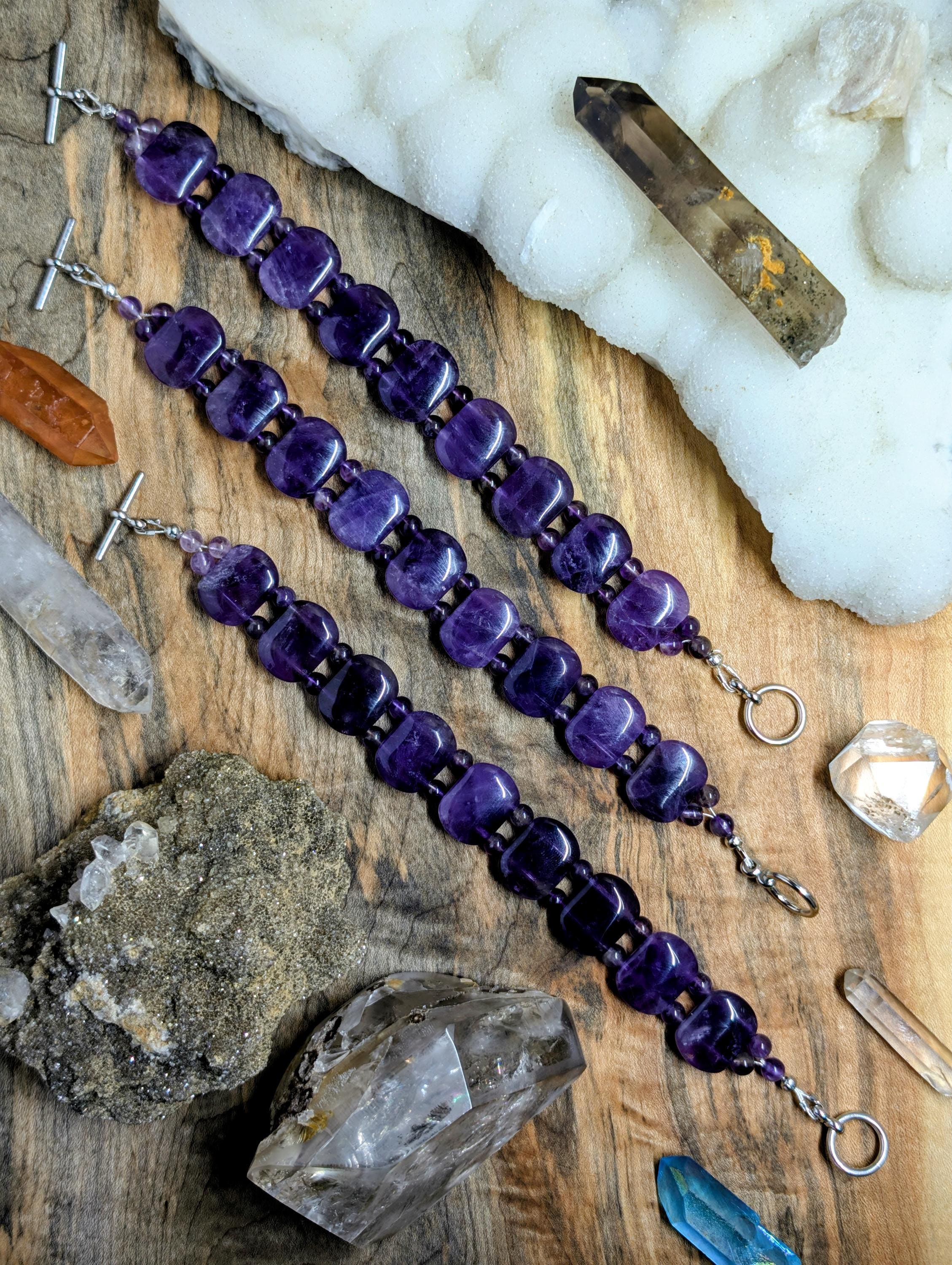 Amethyst - Rwandan Amethyst - Bracelet by Sacred Alchemy Studios