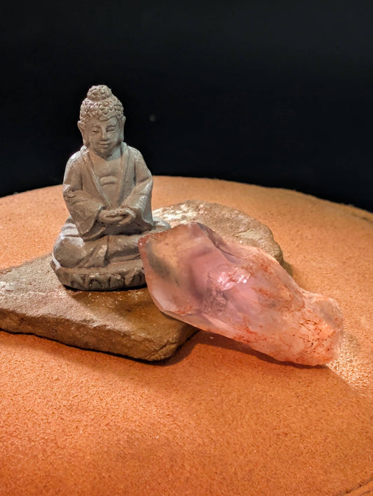 Amethyst - Rwandan Chevron - Scepter – Natural Purple and White Banding