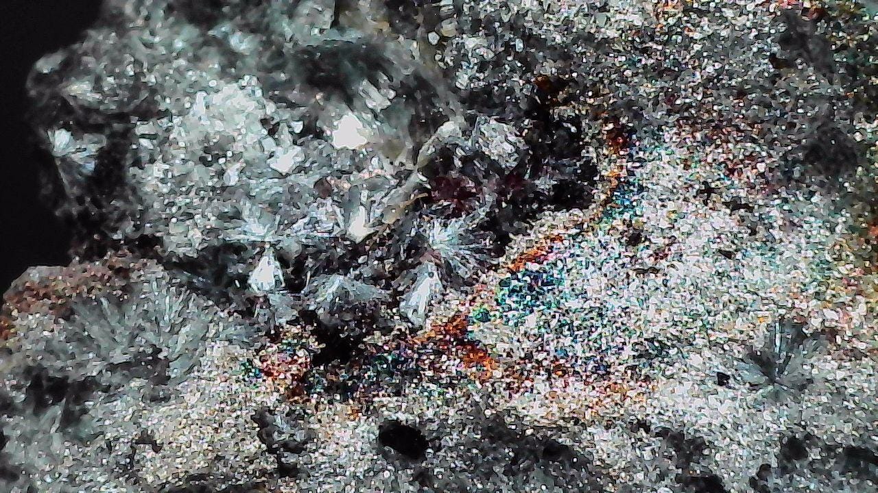Pyrite with Micro Quartz Fibers – La-Nicollière Mine, Quebec by Sacred Alchemy Studios