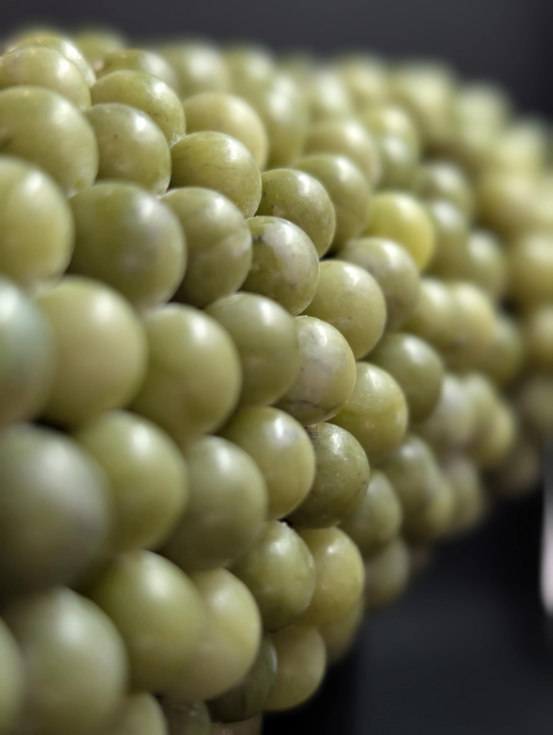 Nanyang Jade - Highest Grade - Beaded Bracelet – 10mm Natural Stone by Sacred Alchemy Studios