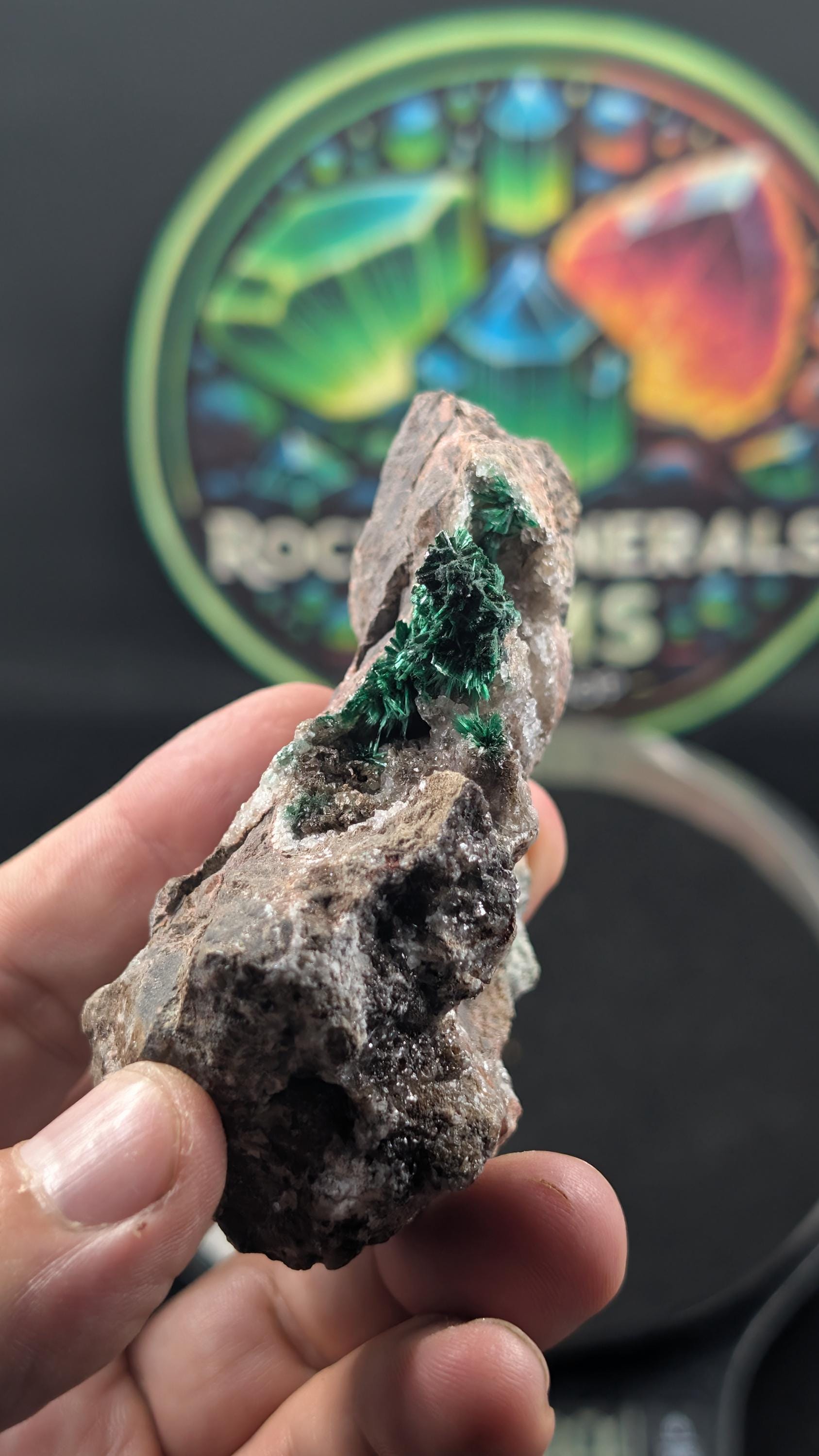 Brochantite - Arizona - Morenci Mine - Fibrous Museum Grade