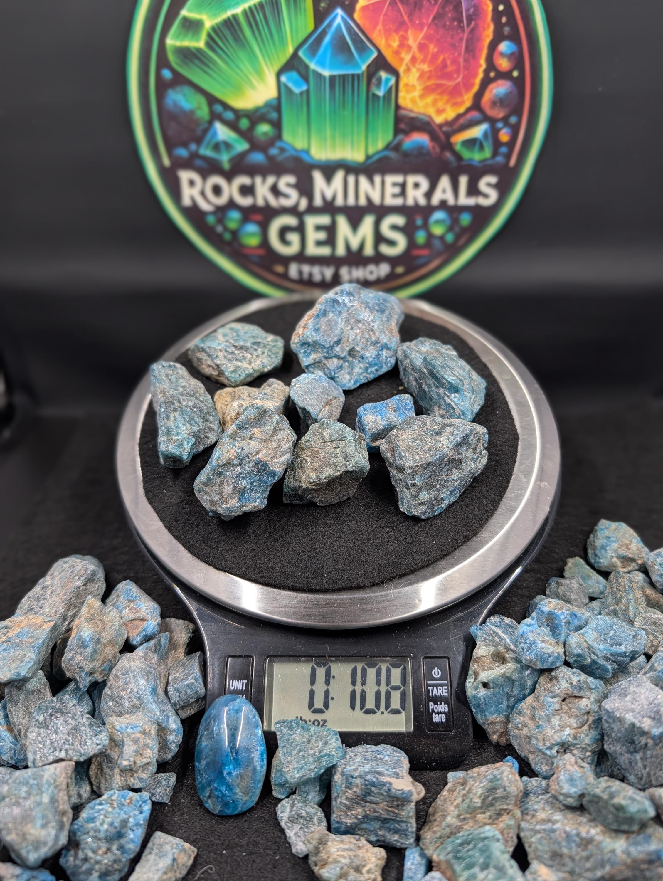 Blue Apatite – Brazil - 5 per 250g by Sacred Alchemy Studios