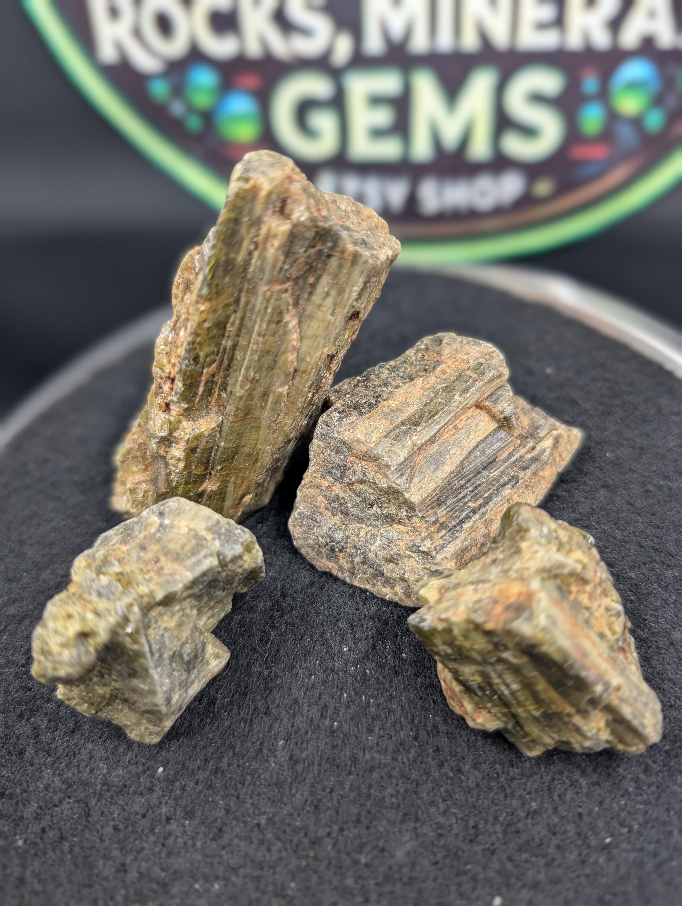 Tourmaline - Green Tourmaline – Afghanistan – Rough - 200 grams by Sacred Alchemy Studios