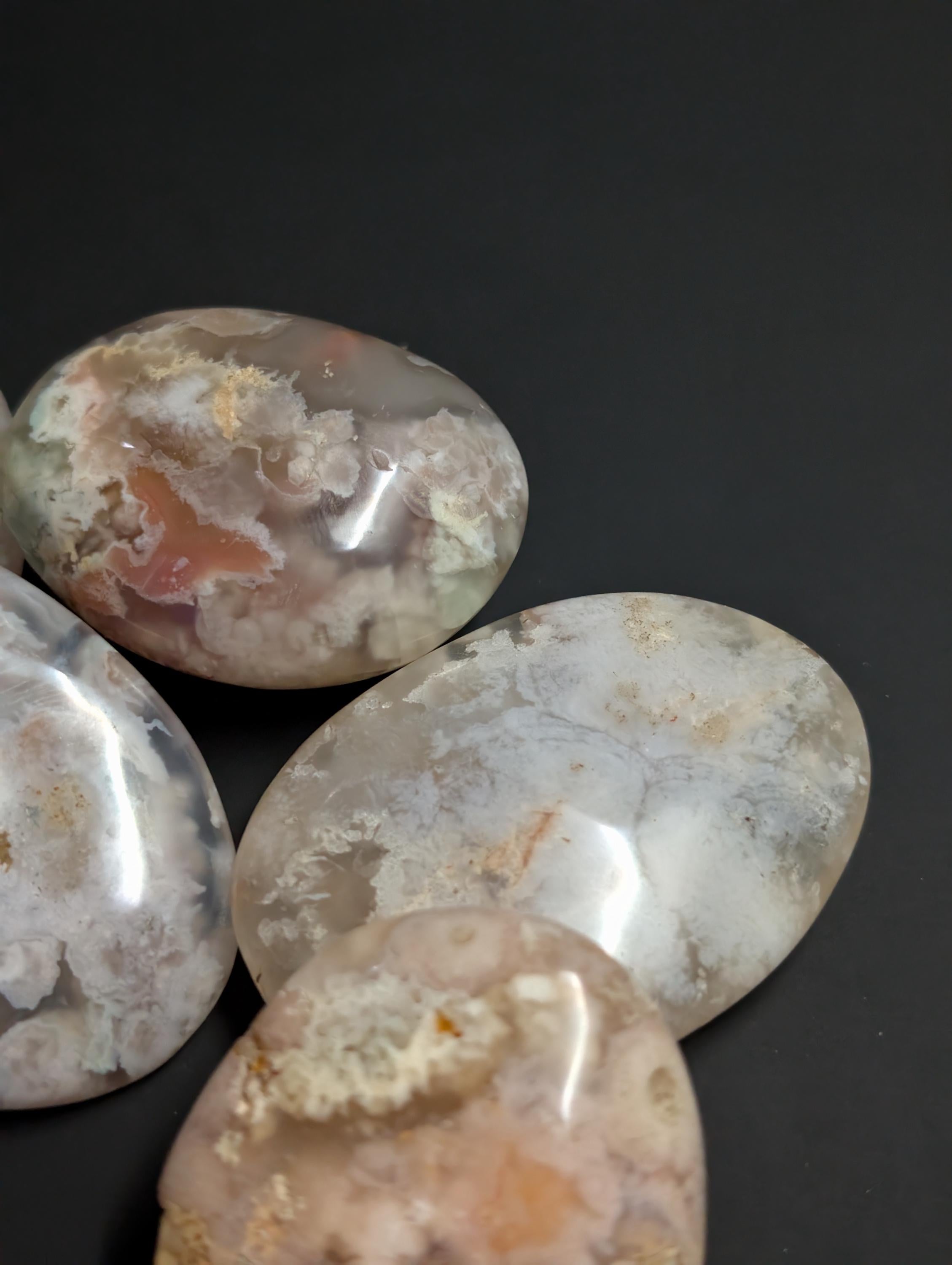 Flower Agate – Madagascar – Palm Stone by Sacred Alchemy Studios