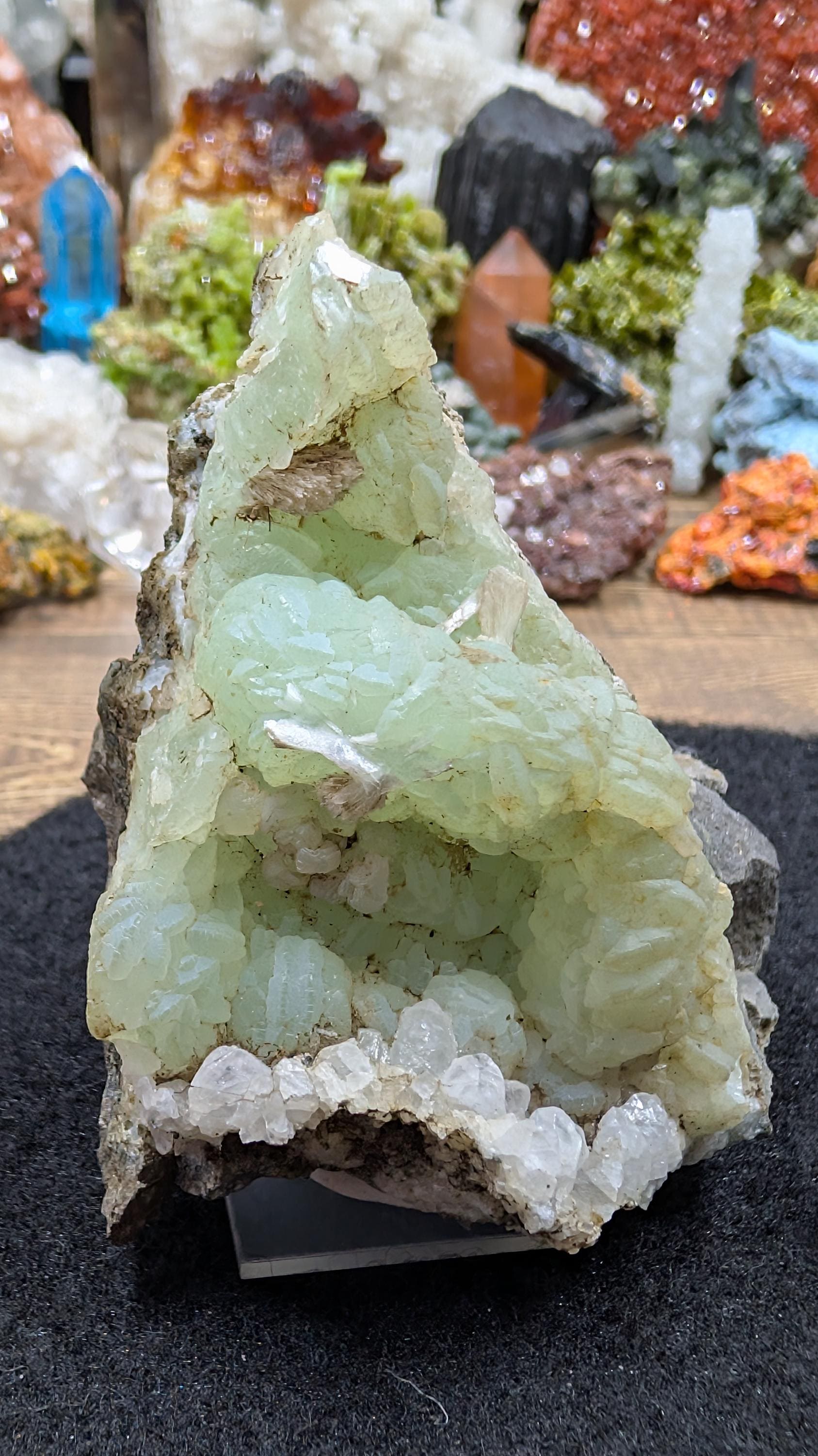 Prehnite – Quebec – Jeffrey Mine – 110g Piece by Sacred Alchemy Studios