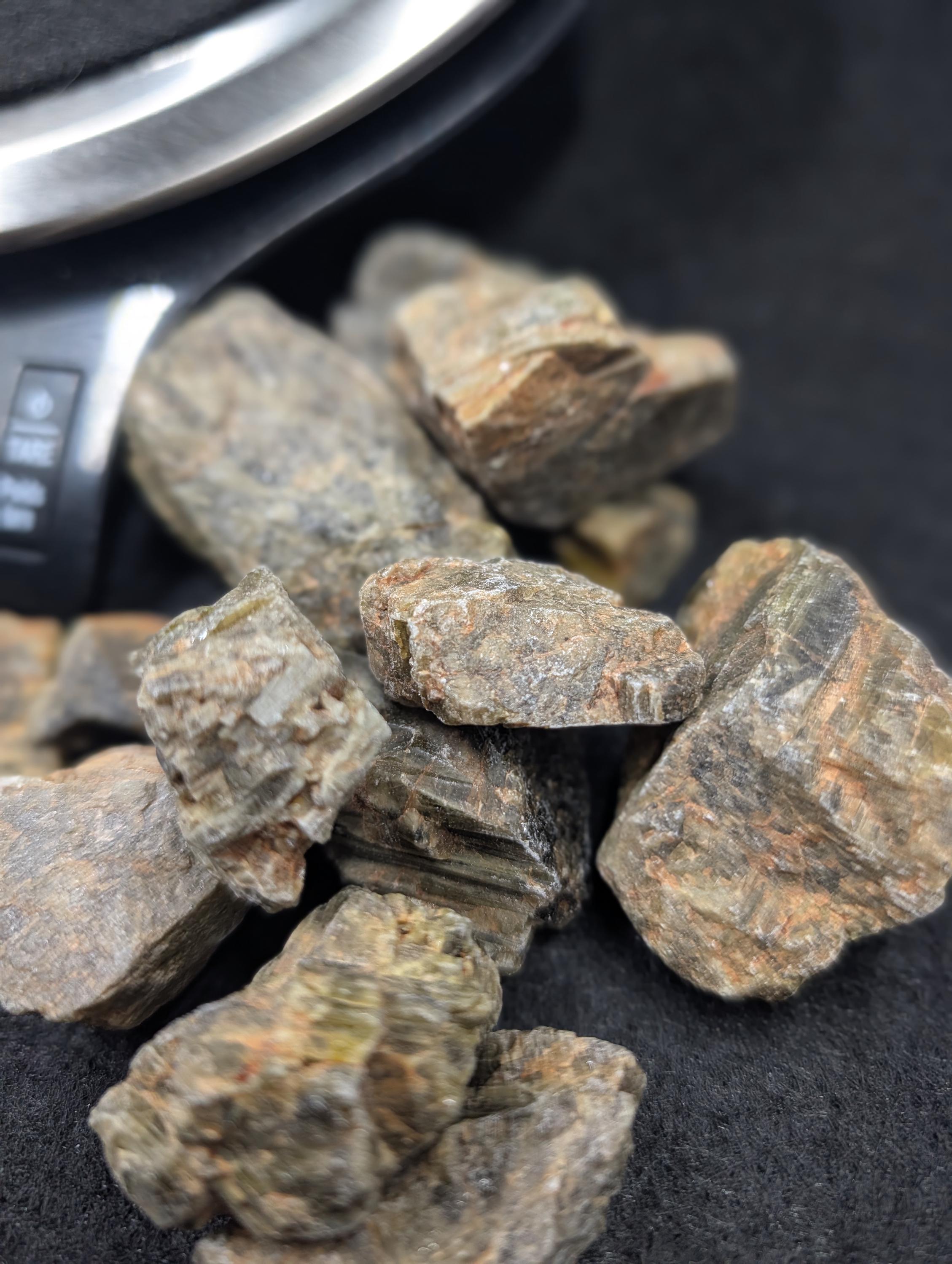 Tourmaline - Green Tourmaline – Afghanistan – Rough - 200 grams by Sacred Alchemy Studios