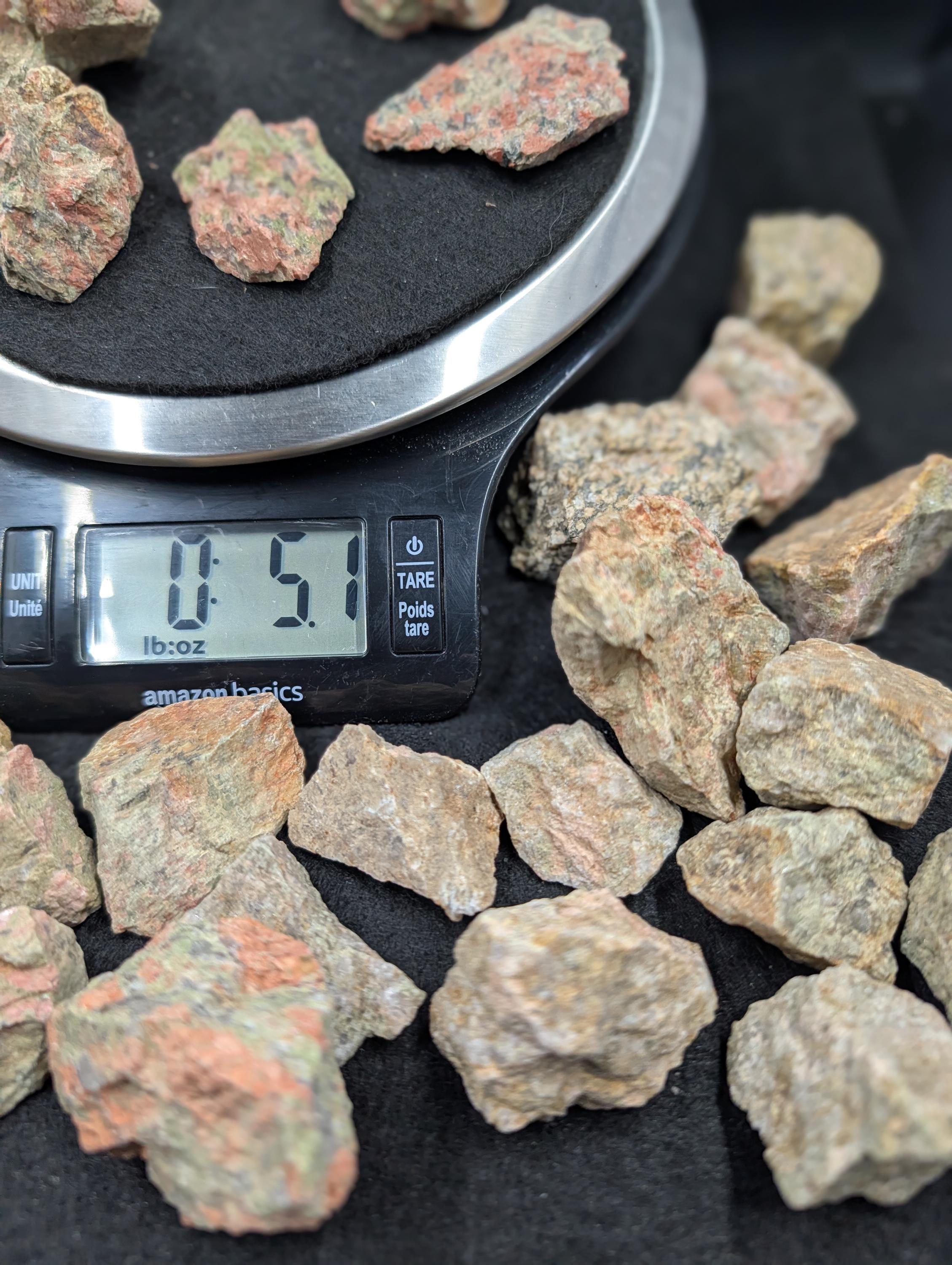 Unakite - India - Rough Raw Stones - 100 grams by Sacred Alchemy Studios