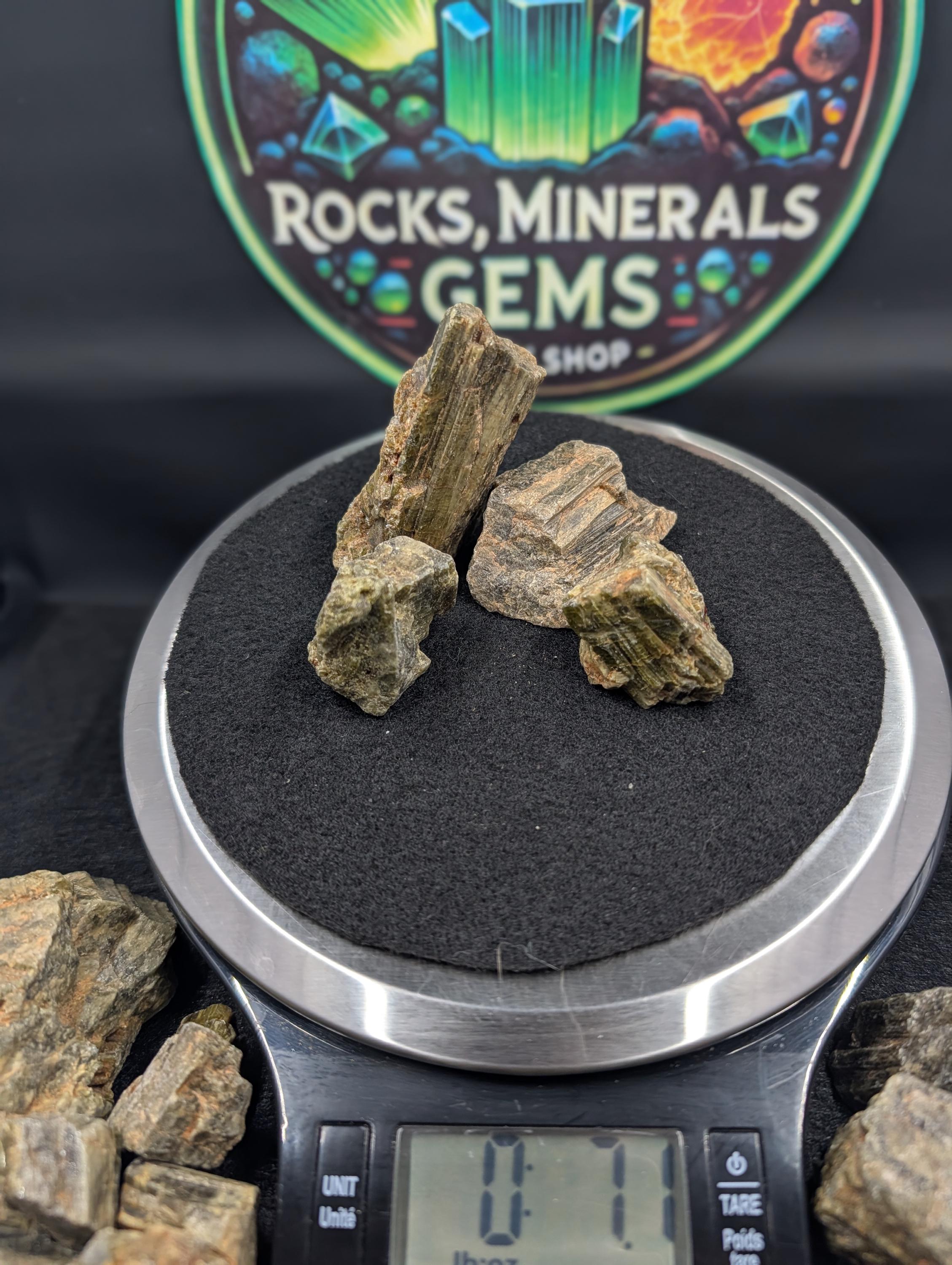 Tourmaline - Green Tourmaline – Afghanistan – Rough - 200 grams by Sacred Alchemy Studios