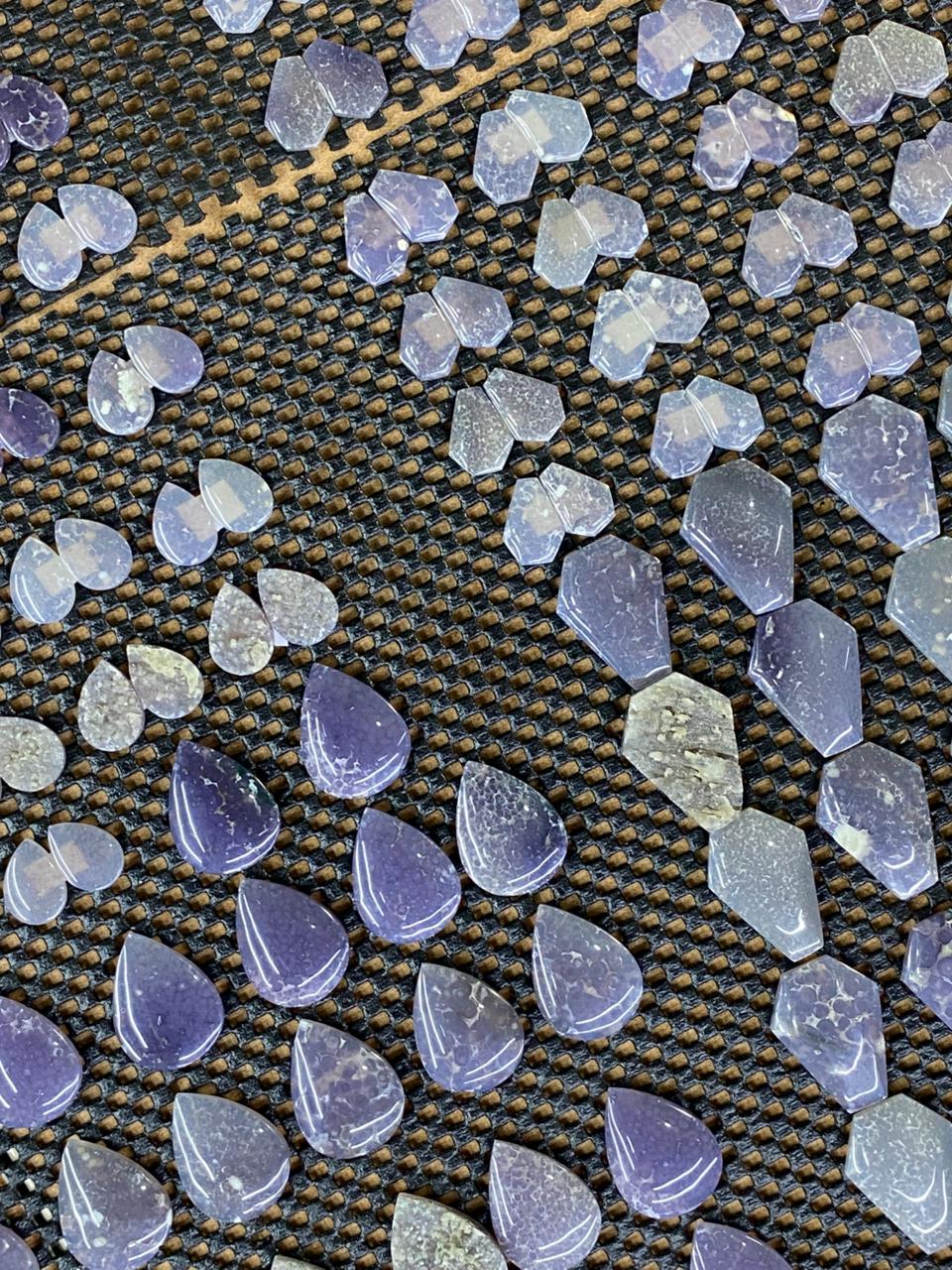 Coffin Shape - Grape Agate - Design-Ready Calibrated Sets